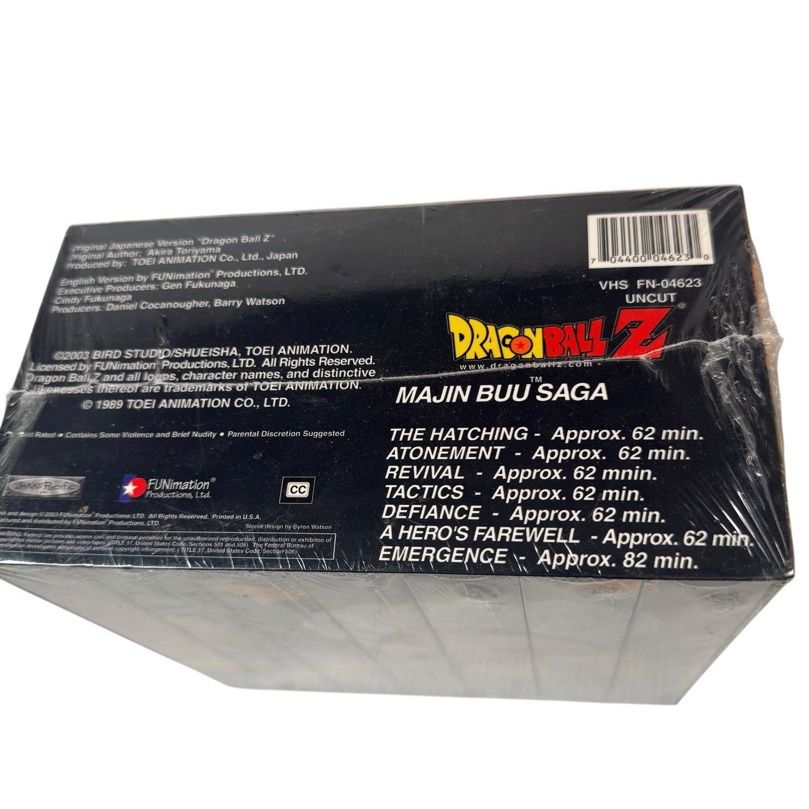 Majin Buu Saga Uncut VHS Box Set Dragon Ball Z Sealed Anime