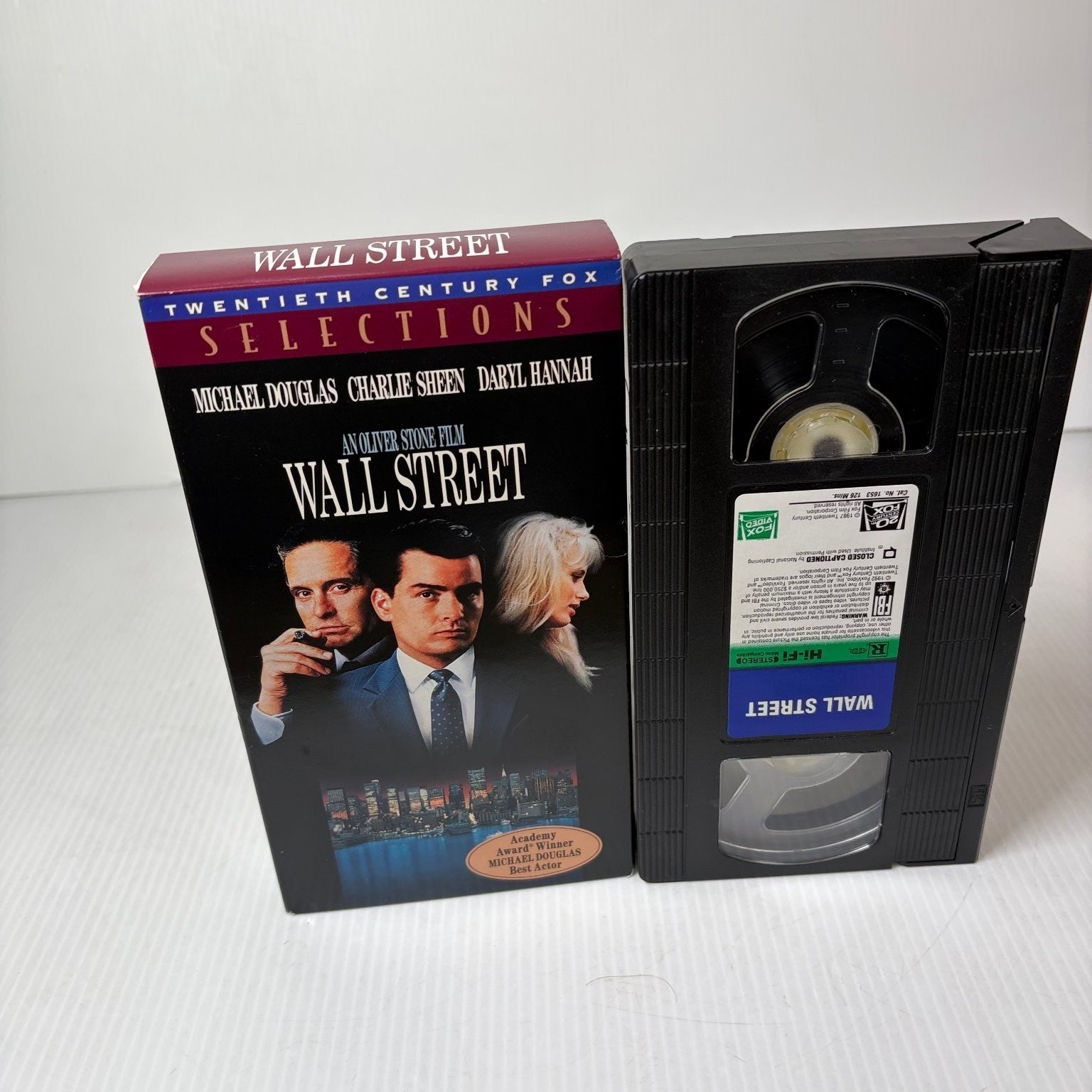 Wall Street VHS 1993 Drama Michael Douglas Oliver Stone Fox Video