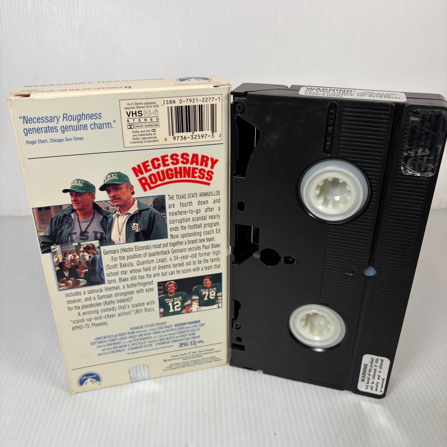 Necessary Roughness VHS 1991 Sports Comedy Paramount Cult Classic