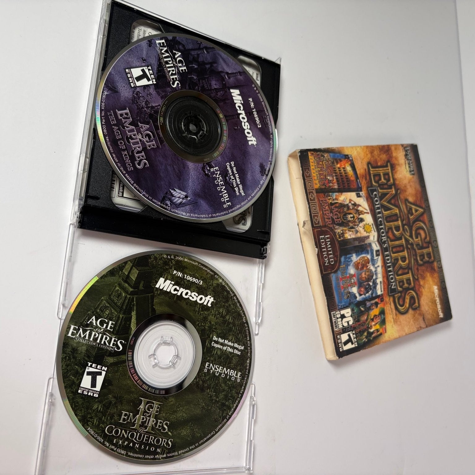 Age of Empires Collector's Edition PC CD-ROM Microsoft Ensemble Studios COMPLETE
