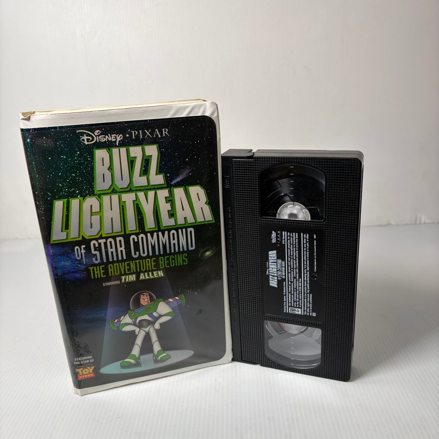 Buzz Lightyear of Star Command VHS 2000 Animation Sci-Fi Disney Pixar Clamshell