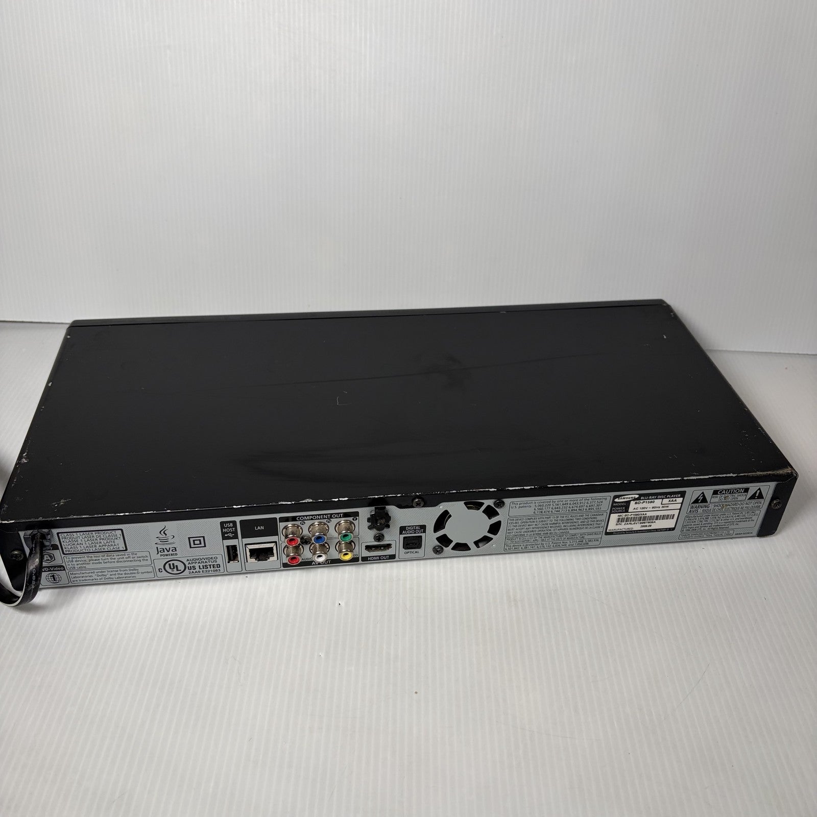 Samsung BD-P1590 Blu-ray Disc Player 1080p Full HD Anynet+ HDMI USB LAN DVD