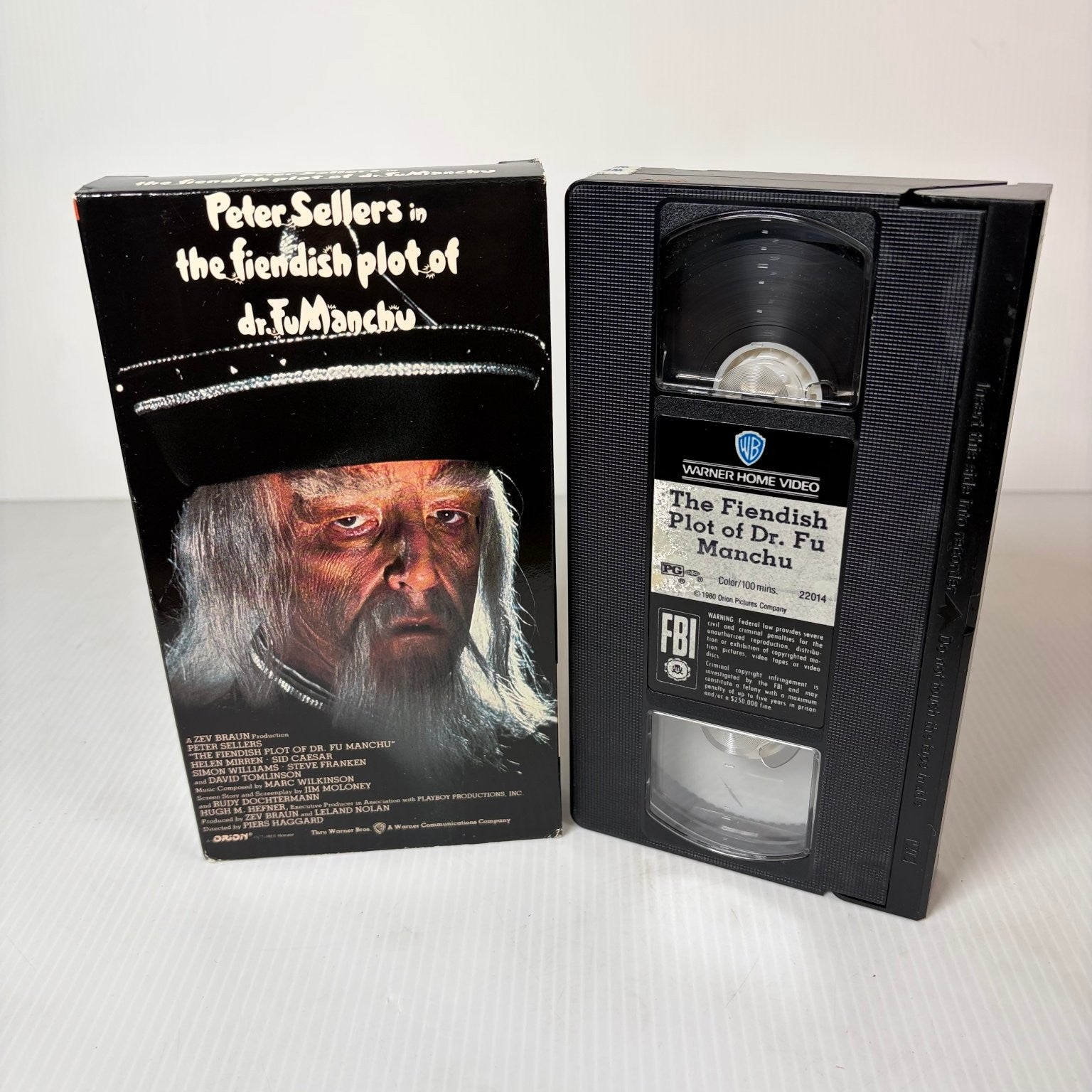 Fiendish Plot of Dr. Fu Manchu VHS 1980 Comedy Peter Sellers Warner Home Video
