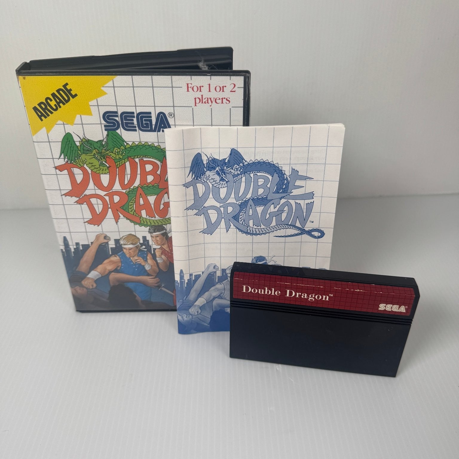 Double Dragon Sega Master System 2-Player Co-op Beat-em-up Complete CIB