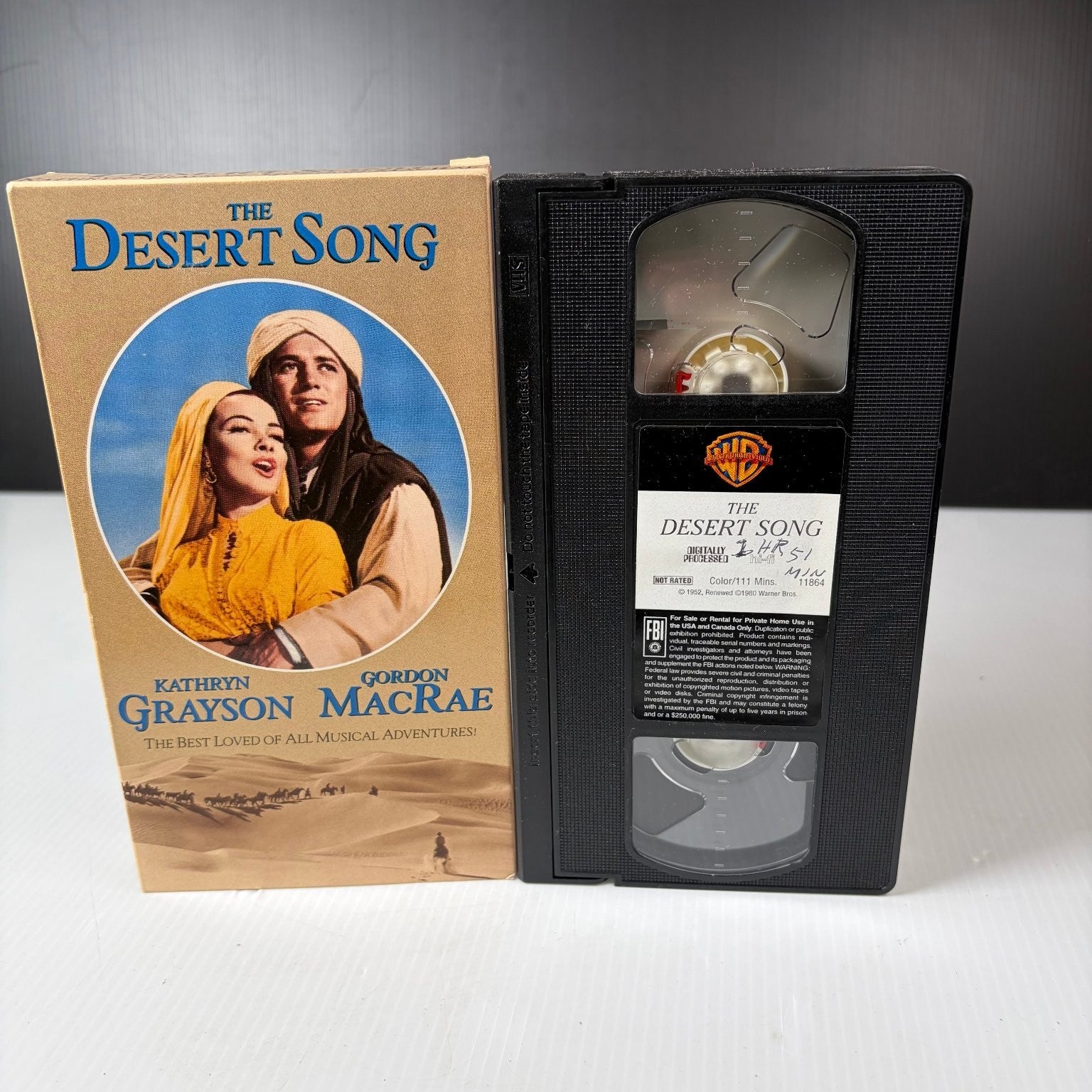 The Desert Song VHS 1953 Musical Adventure Warner Home Video