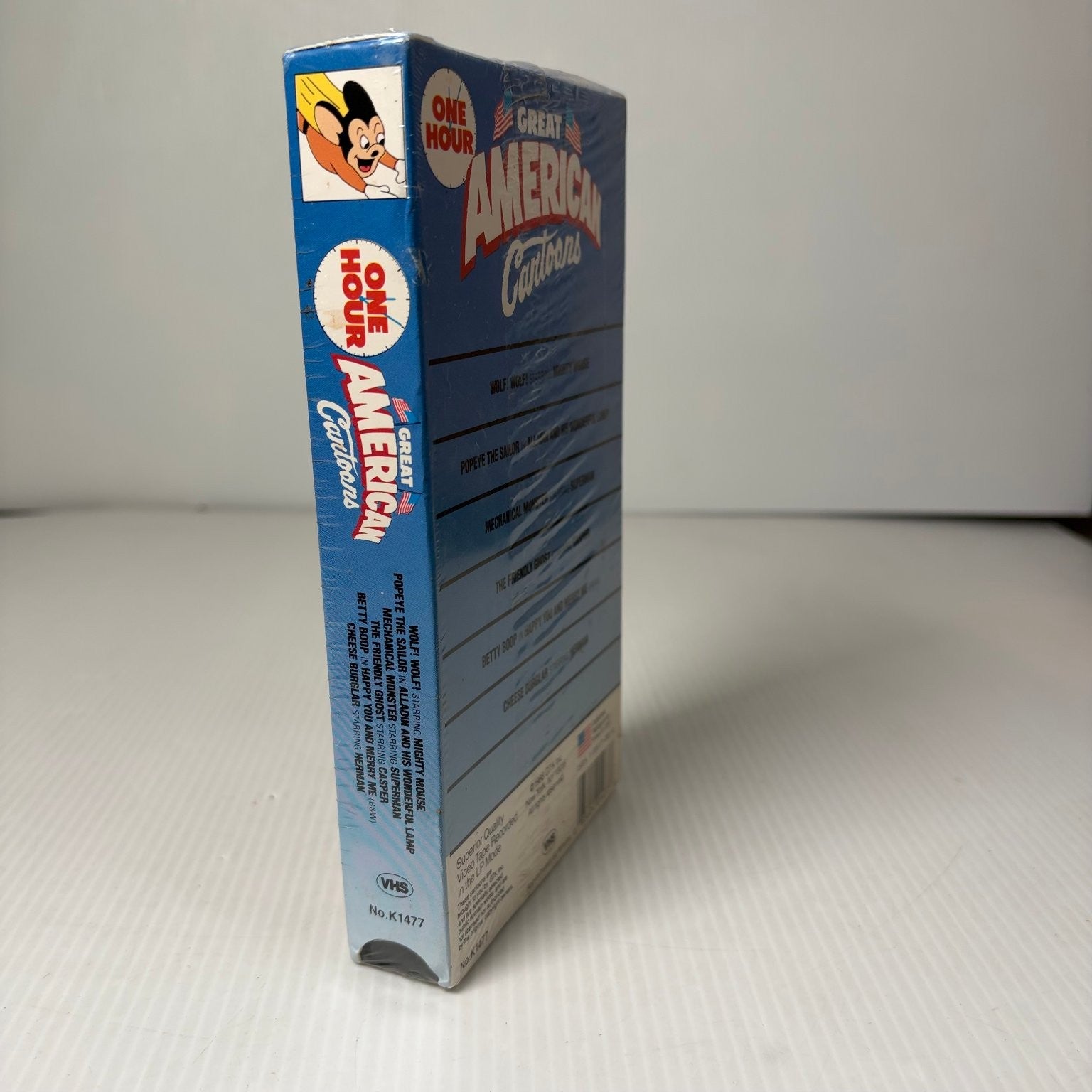 One Hour Great American Cartoons VHS 1998 Animated Classics Compilation Sealed