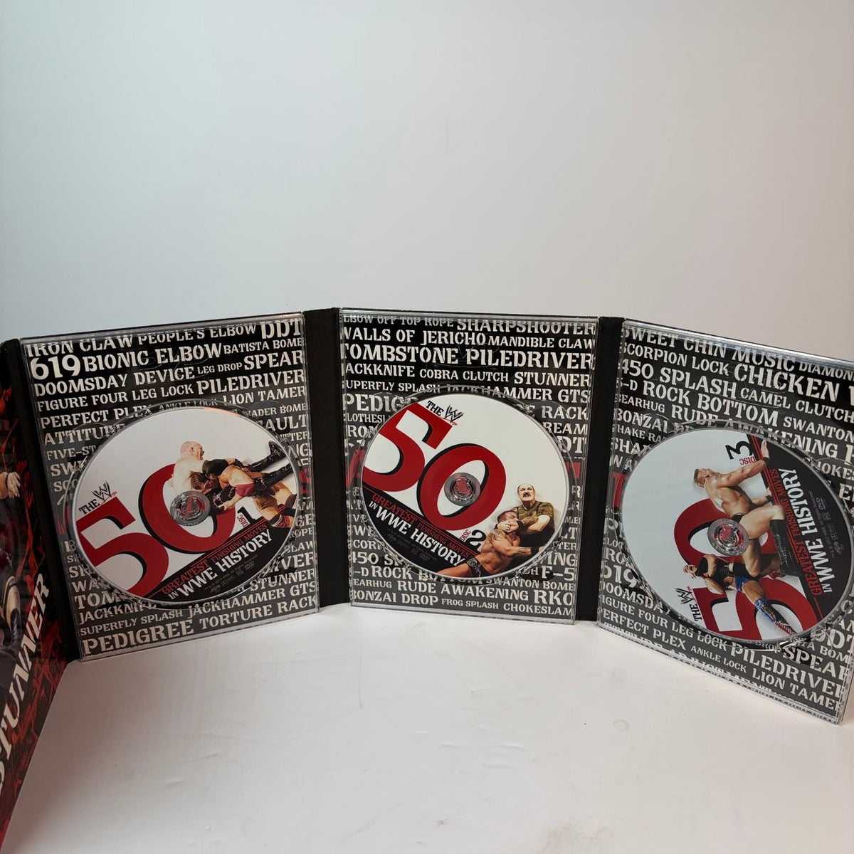 The 50 Greatest Finishing Moves in WWE History DVD 2012 3-Disc Set