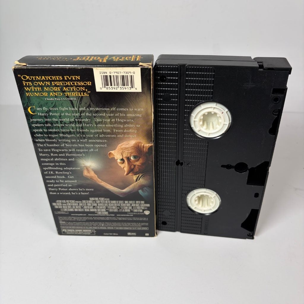 Harry Potter and the Chamber of Secrets VHS Warner Bros PG Slipcase Radcliffe