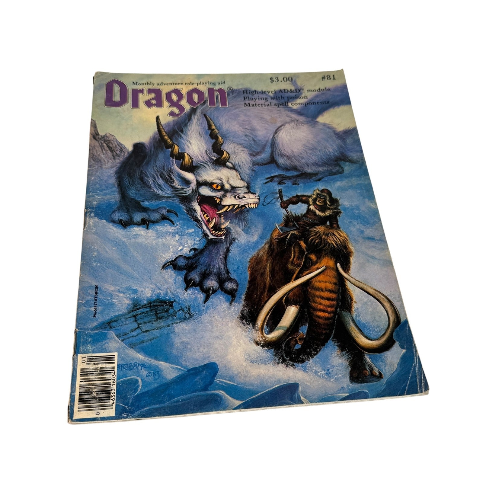 Vintage Dragon Magazine 81 March 1984 AD&D Ruins Of Andril Fantasy RPG Softcover