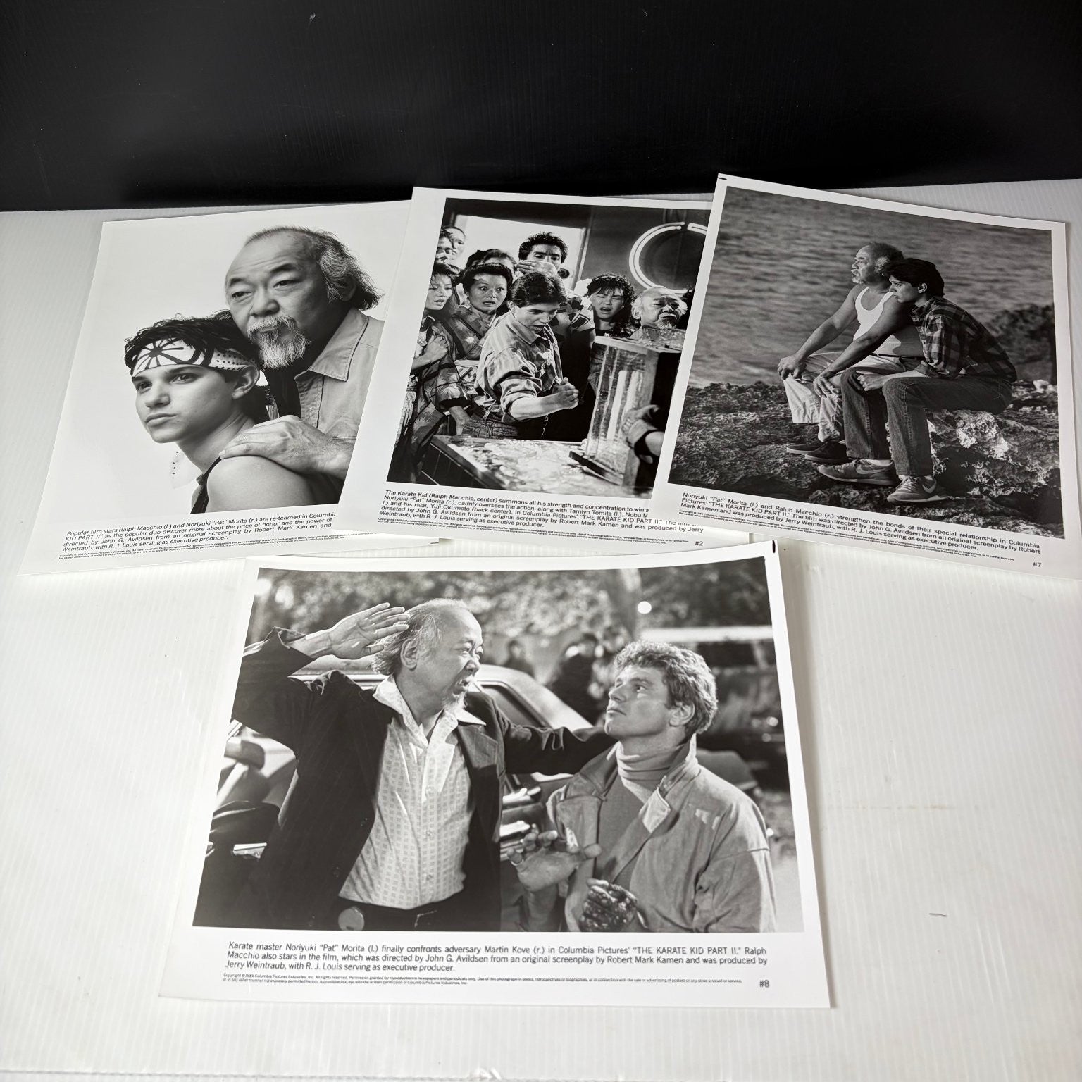 Columbia Pictures The Karate Kid Part II Press Kit 4 Photo Lot 1980s