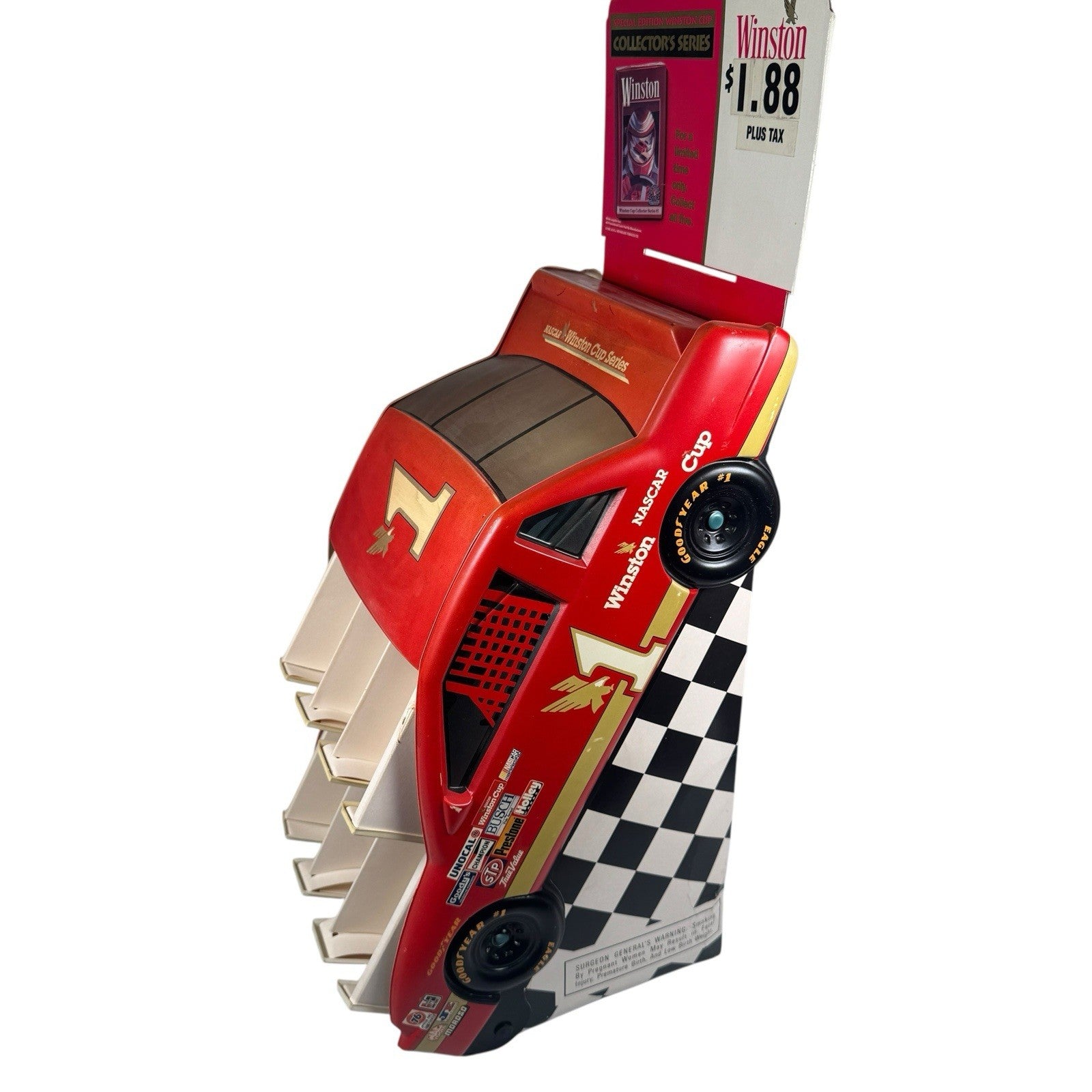 Vintage 1994 Winston Cup NASCAR #1 Car Cigarettes Store Advertising Display