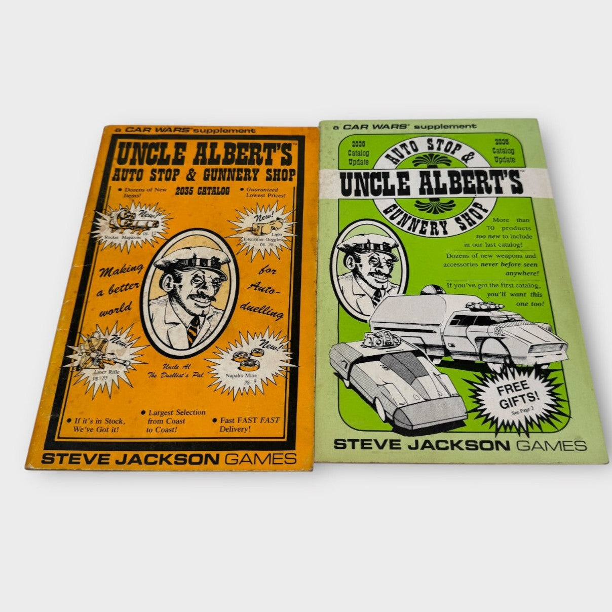 Uncle Albert's Auto Stop & Gunnery Shop - Car Wars 2035 & 2036 Catalog Update