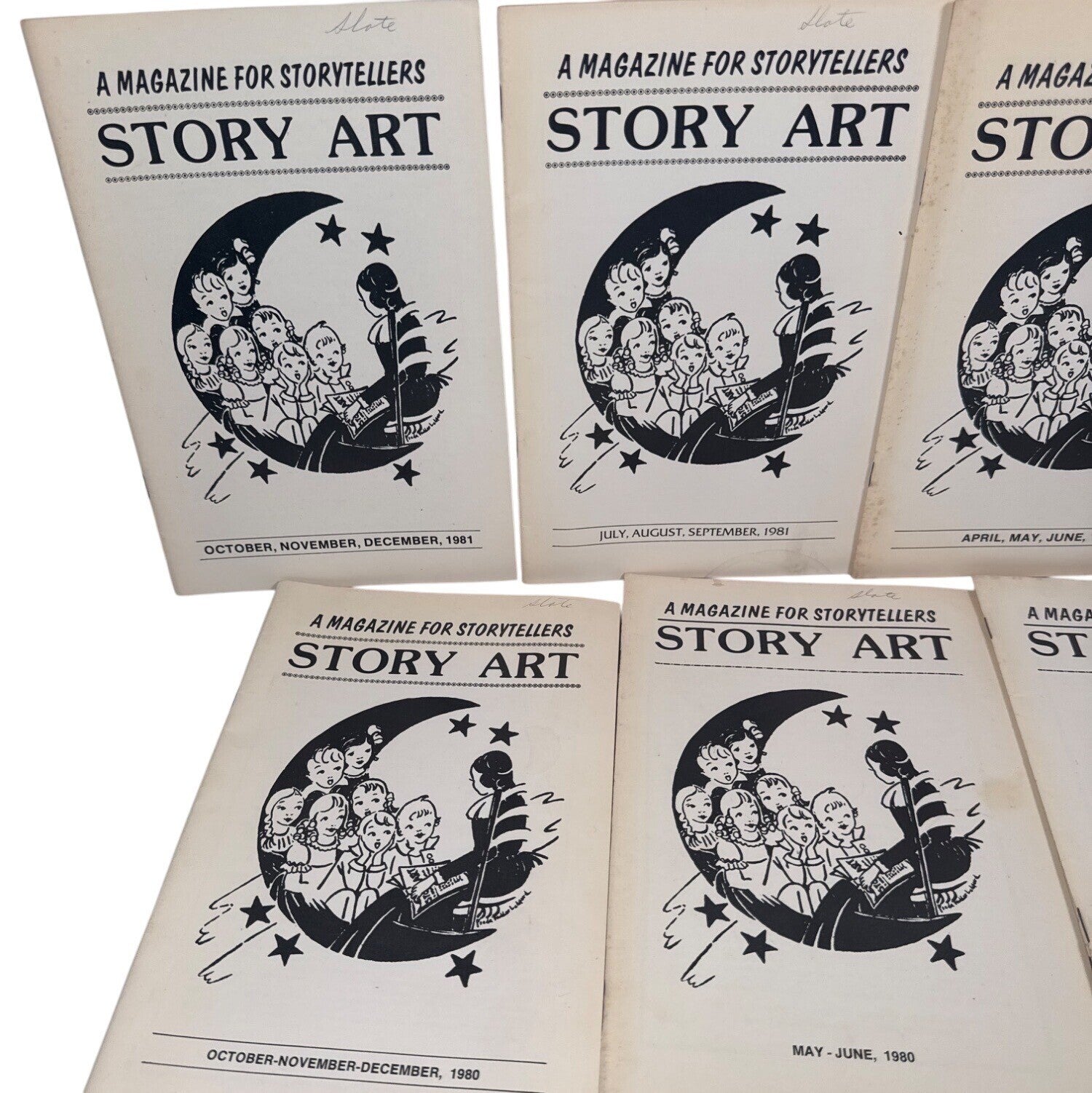 Story Art Magazines Mixed Lot (1980-1981) National Story League w/ 1983 By-Laws