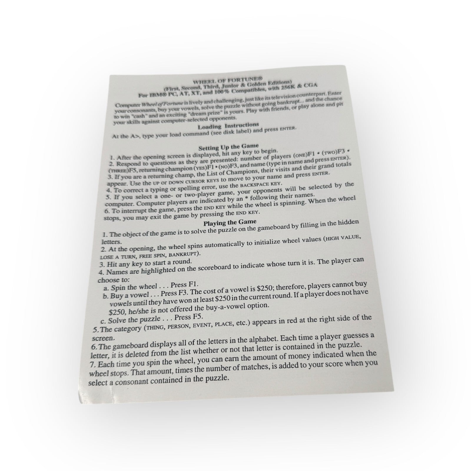 VTG IBM PC 4 Game Lot w/ Jeopardy 1st, 2nd & Sports Ed. & Wheel of Fortune Gold