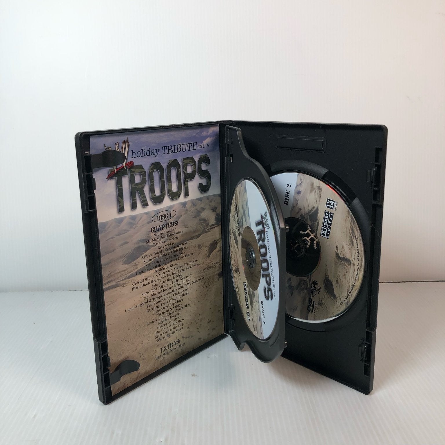 WWE Holiday Tribute to the Troops 2005 2-Disc Set Kurt Angle John Cena