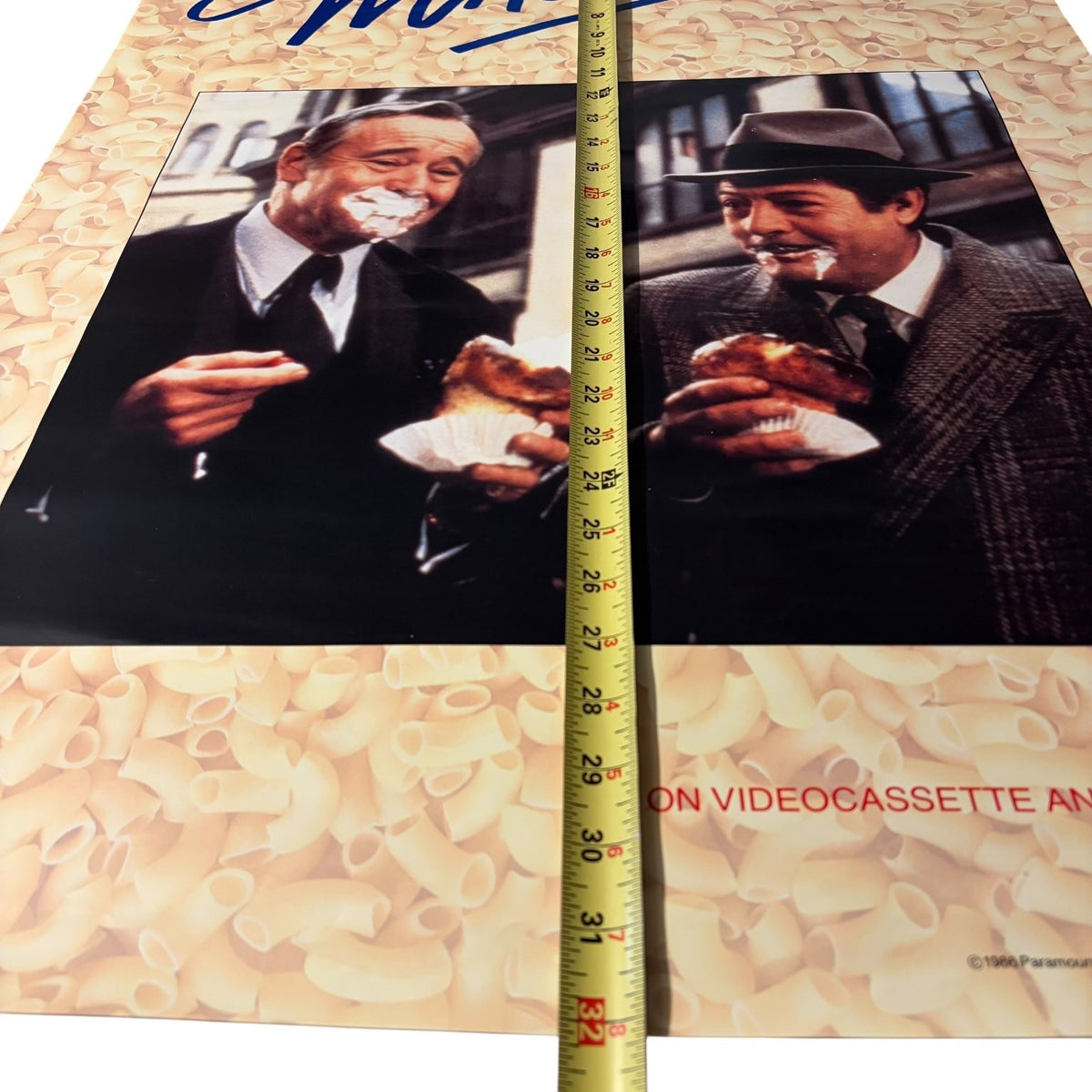 Macaroni 1986 Video Store Movie Poster Paramount Pictures 32"x23"