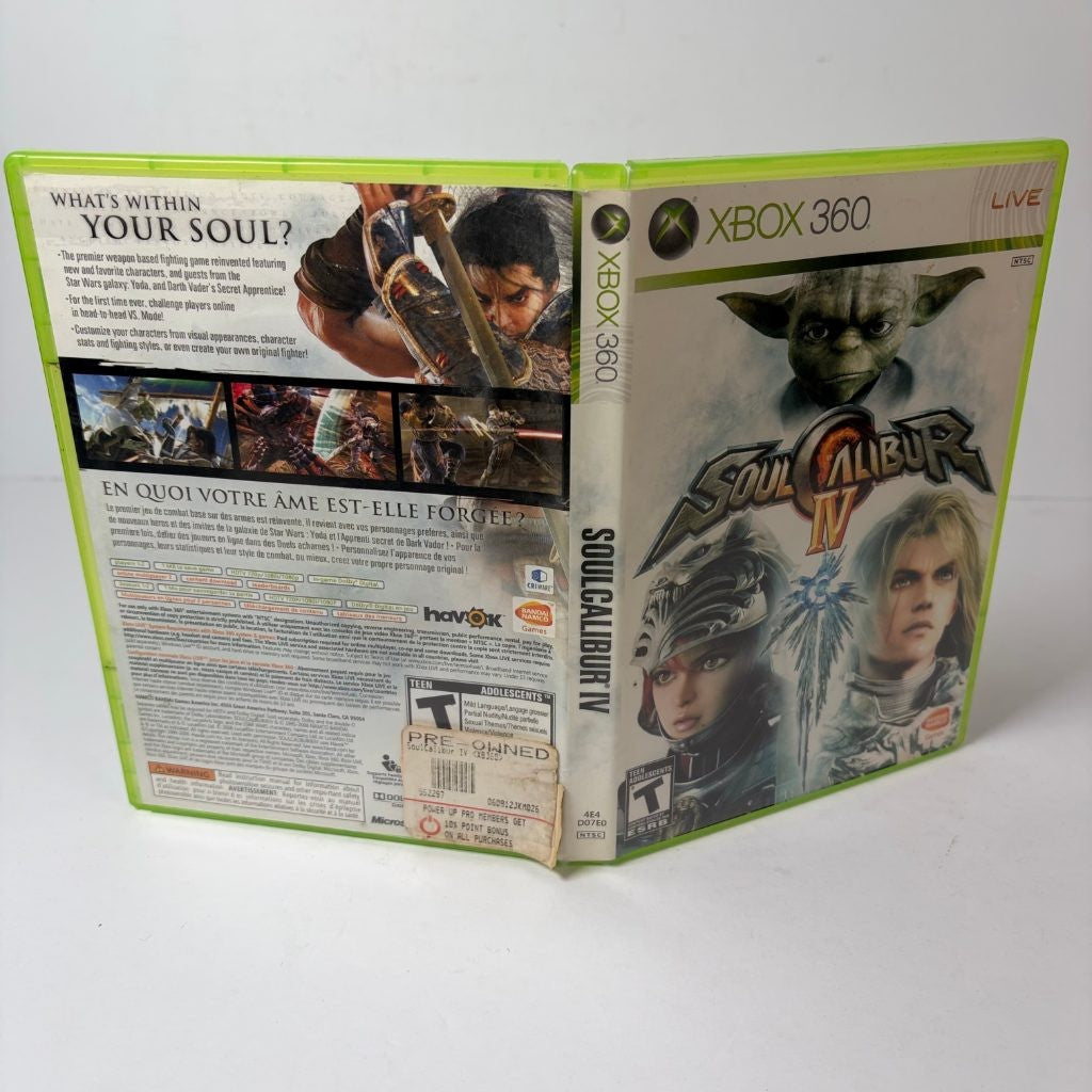 Soul Calibur IV Xbox 360 Yoda Bandai Namco Fighting Game NTSC