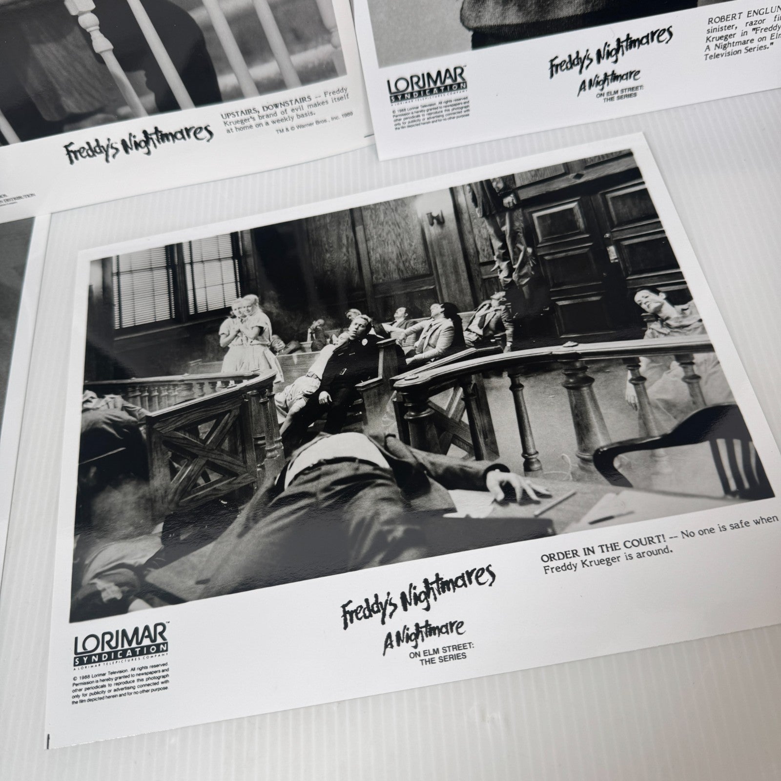 Lot of 5 Freddy's Nightmares A Nightmare on Elm Street the Series 8x10 Stills