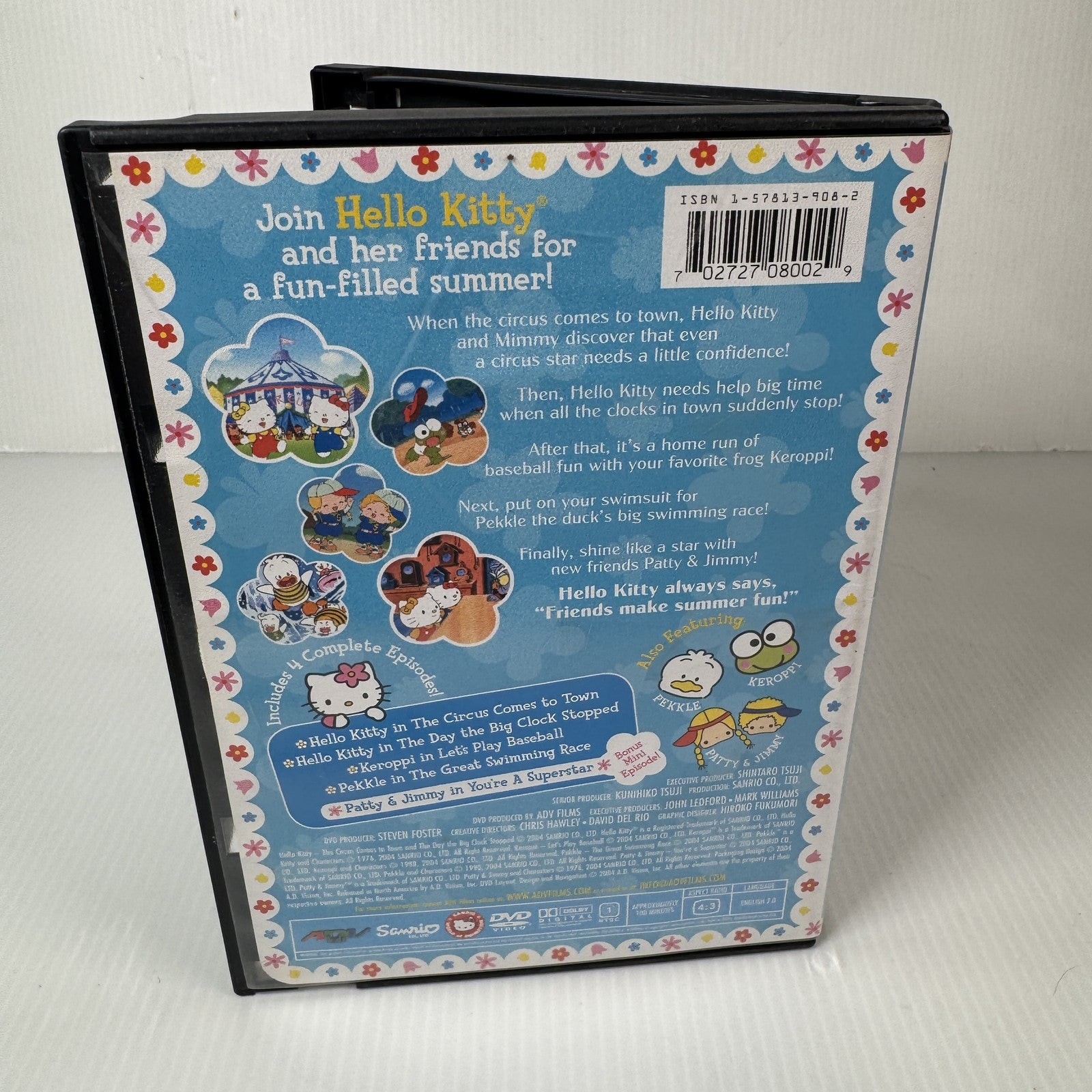 Hello Kitty & Friends Summer of Fun DVD 2004 Kids Animation in Blockbuster Case