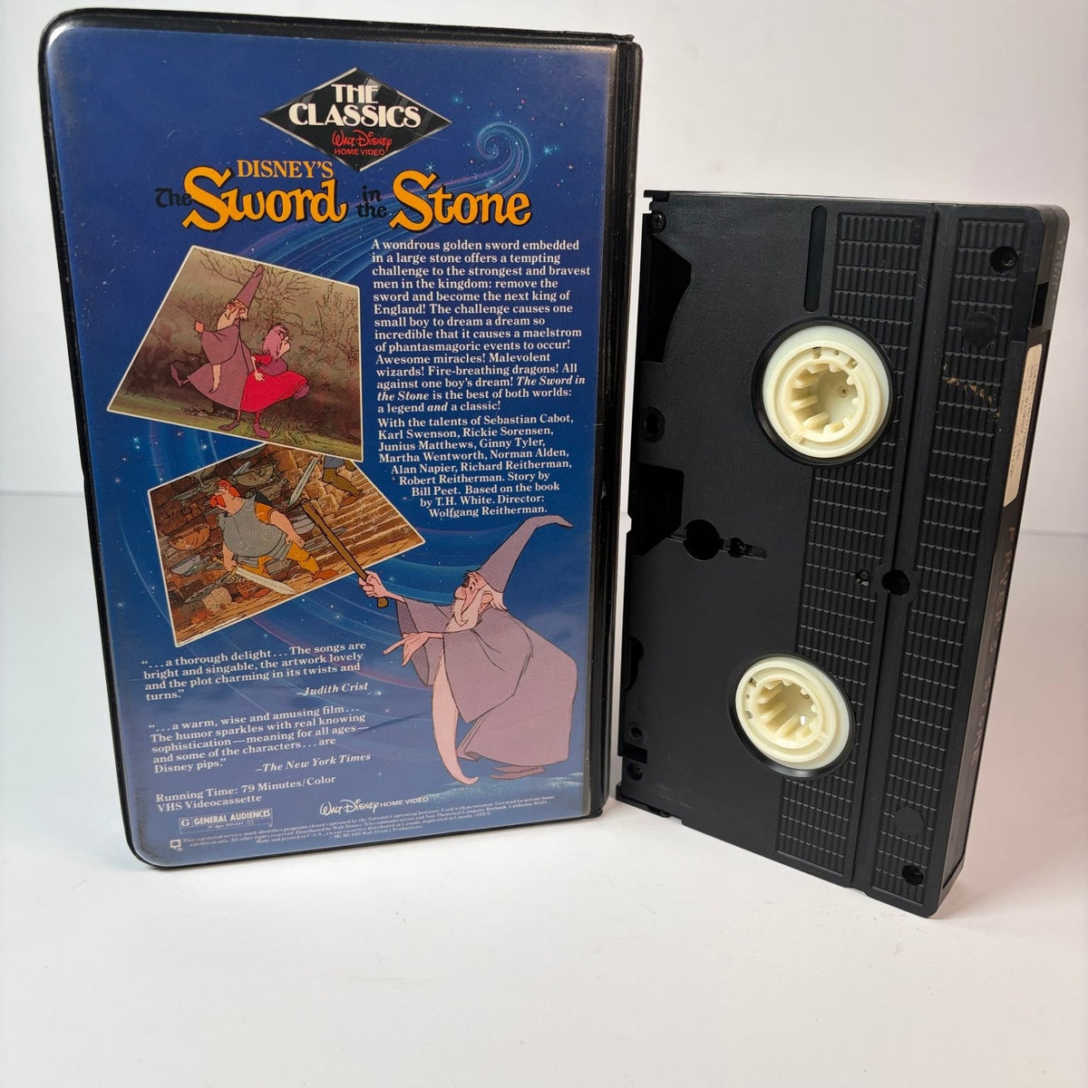 The Sword in the Stone VHS 1990 Animated Classic Disney The Classics
