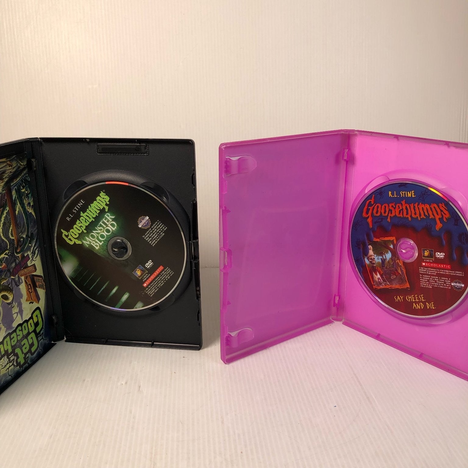 Goosebumps Monster Blood & Say Cheese and Die DVD R.L. Stine Horror Kids
