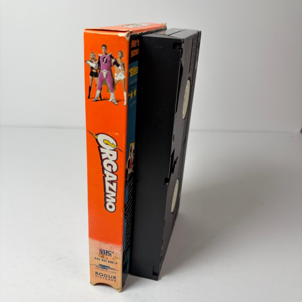 Orgazmo VHS Trey Parker 1999 Unrated Comedy South Park Creator Rogue Pictures