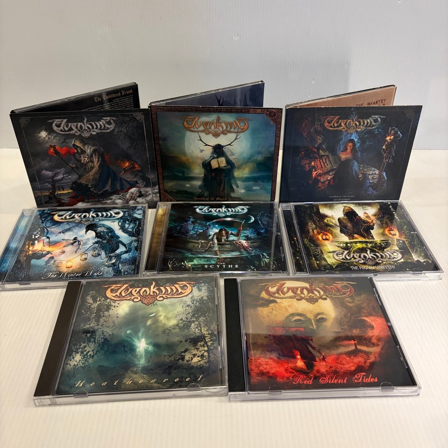 Elvenking Lot of 8 CDs Winter Wake, Reader of the Runes, The Scythe & More AFM
