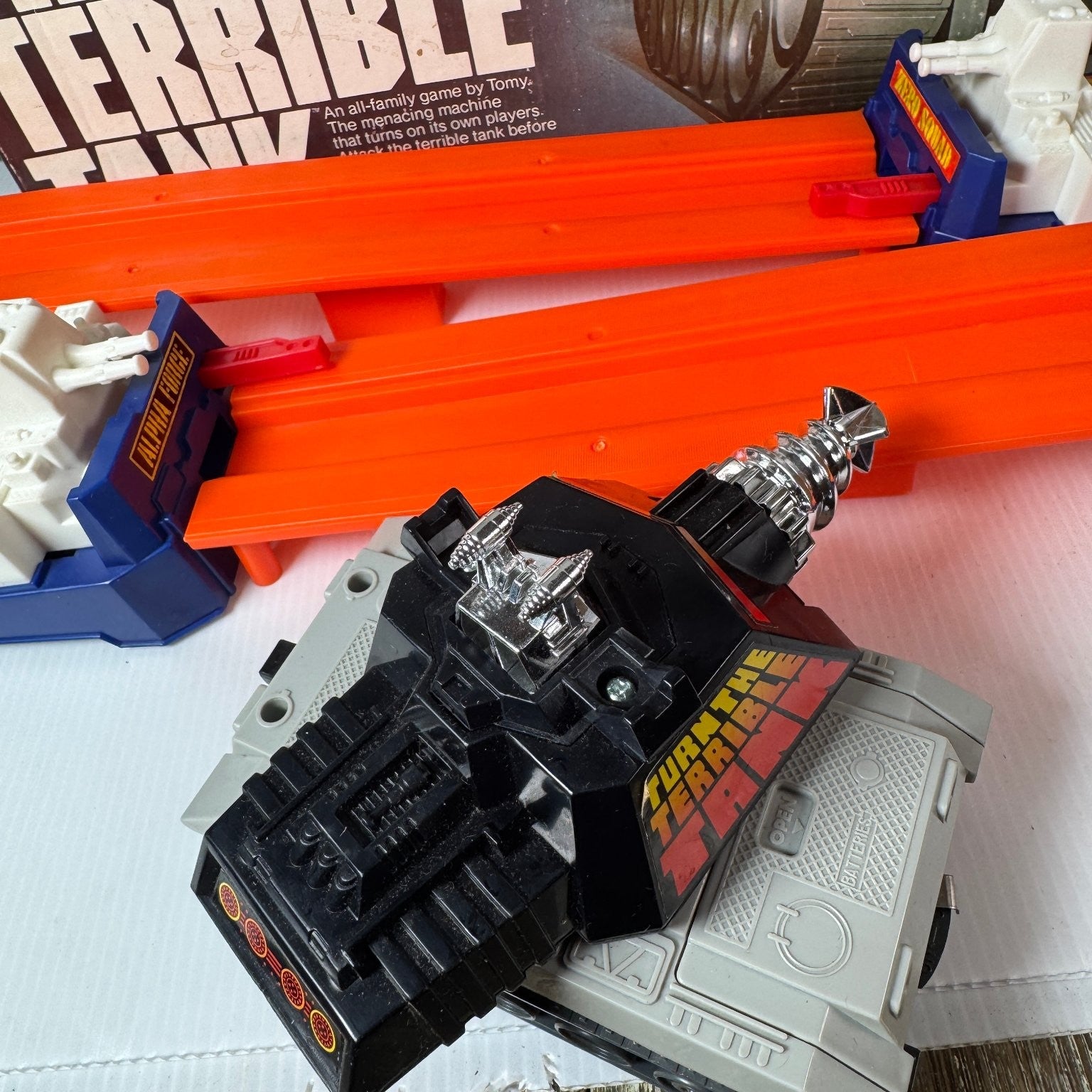 Turn The Terrible Tank Tomy Board Game All Parts 1979 (Tank Not Working)