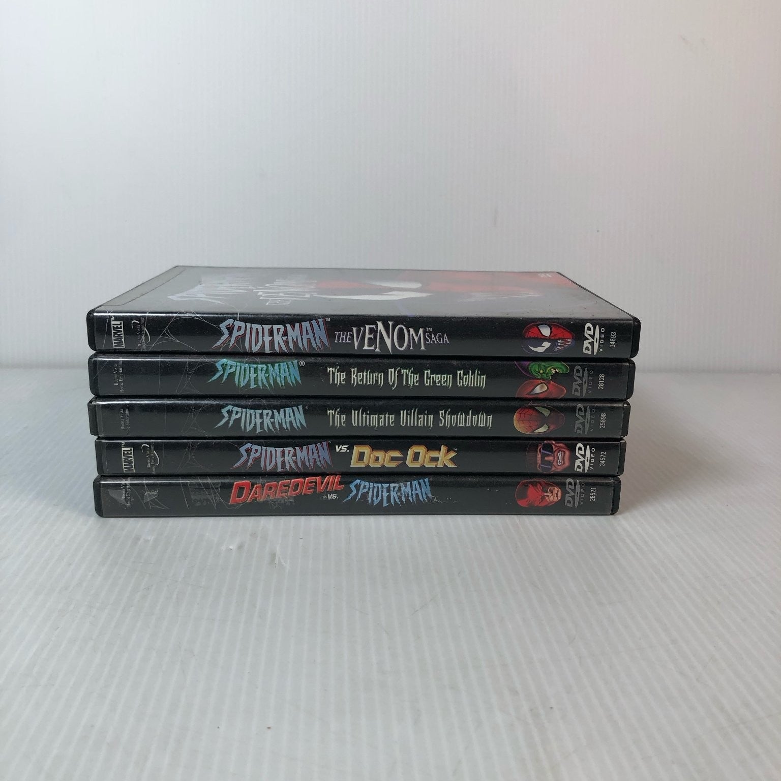 Spider-Man Marvel DVD Lot 2002-2004 Venom Green Goblin Doc Ock Daredevil