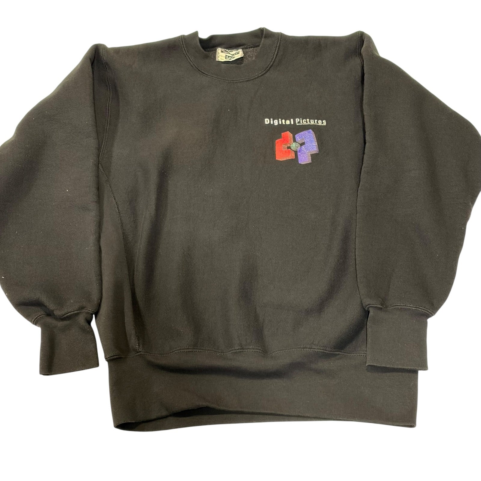Vintage Deadstock Digital Pictures Lee Crewneck Sweatshirt Size L Sega CD Promo