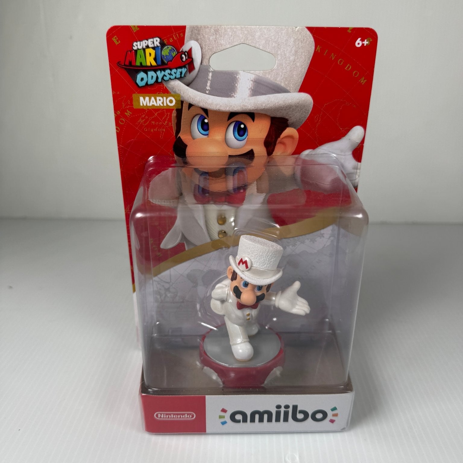 Nintendo Super Mario Odyssey Mario Wedding Outfit Amiibo Figure Switch 3DS Wii U