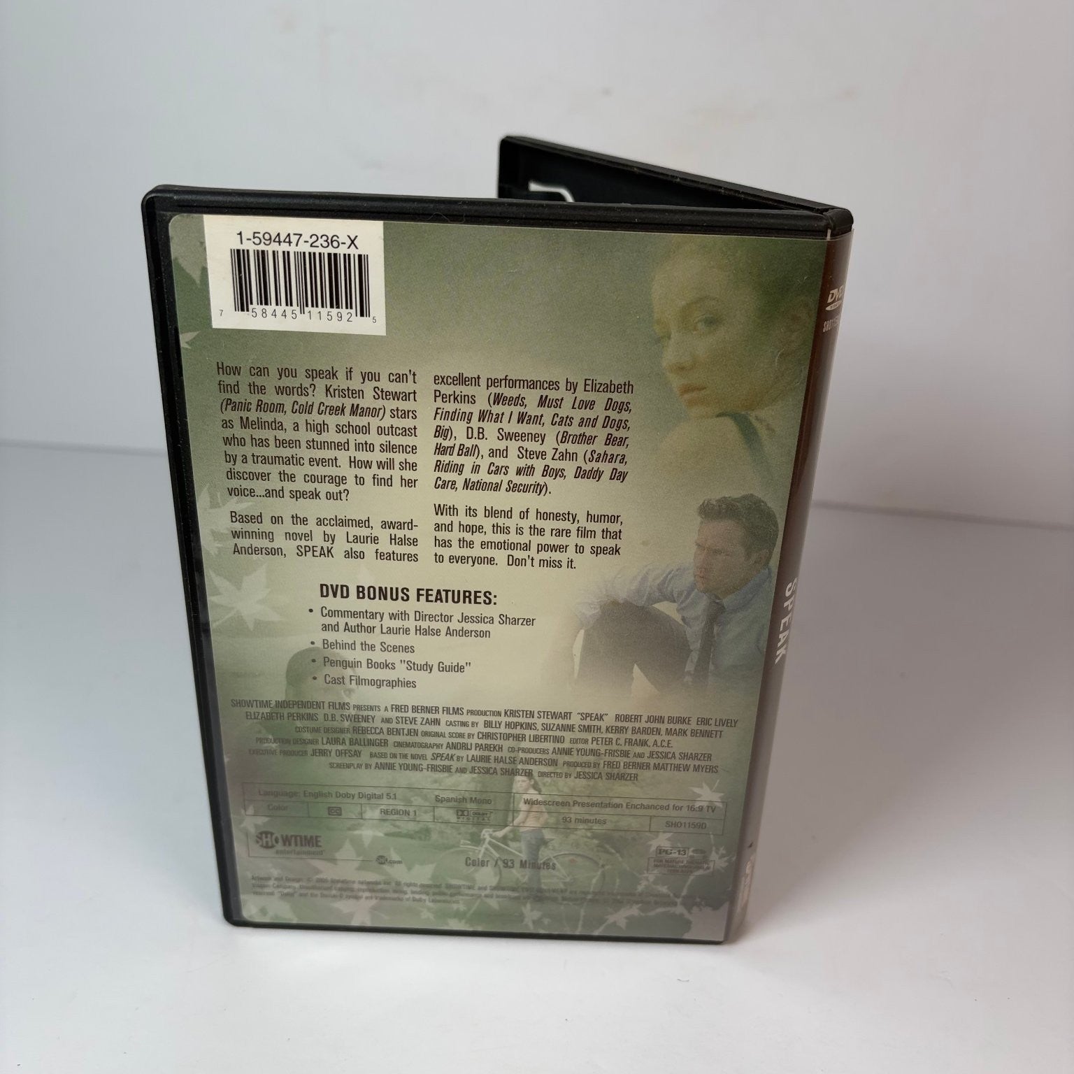 Speak DVD (2005) Kristen Stewart, Elizabeth Perkins, Steve Zahn Sundance Film