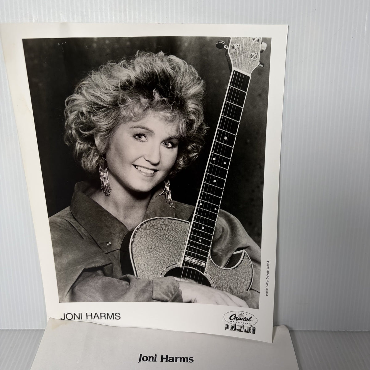 Joni Harms 8x10 Photo w/ Press Kit Bio Sheet Capitol Records