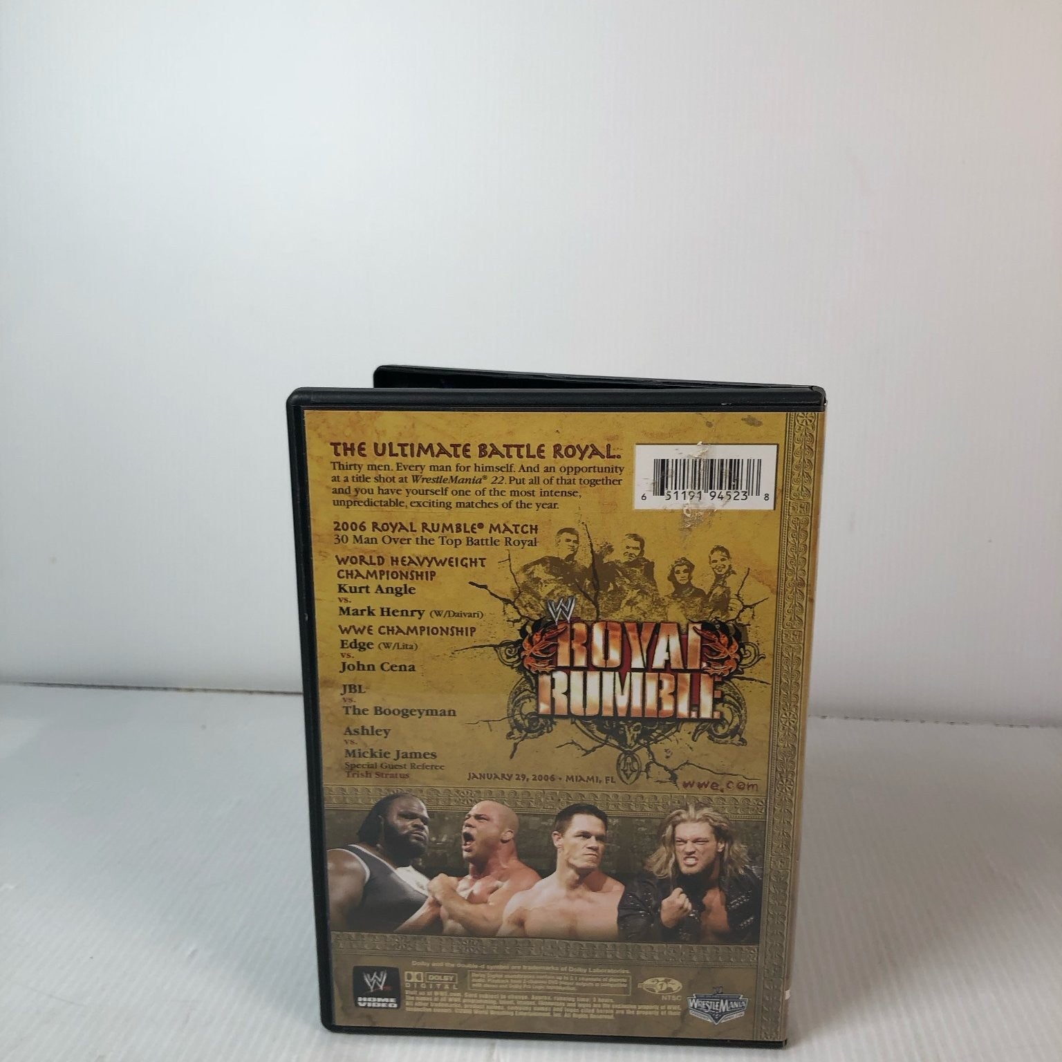 WWE Royal Rumble 2006 DVD John Cena Kurt Angle Edge Wrestling