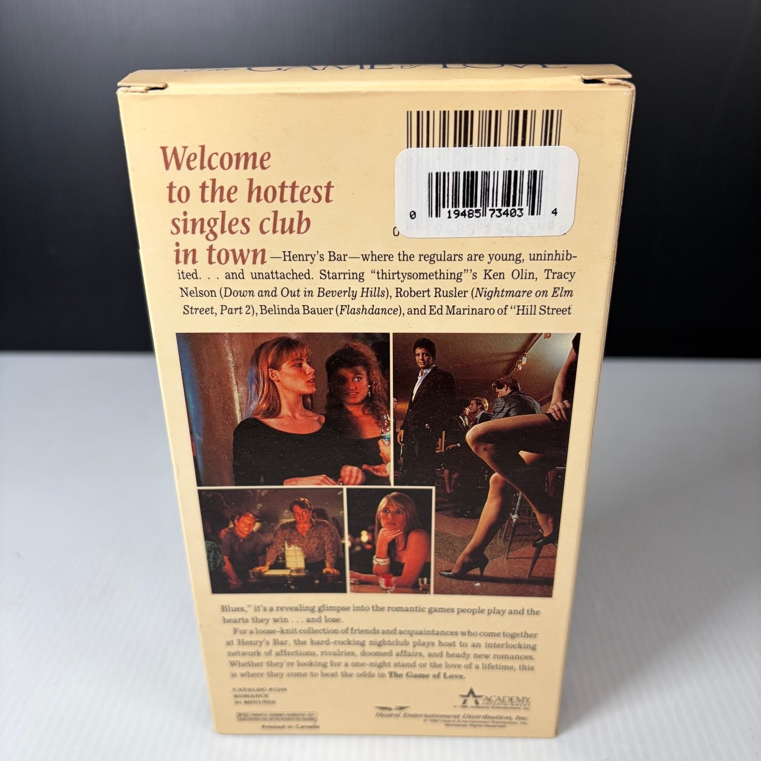 The Game of Love VHS 1990 Romance Drama Original Release Academy Ent
