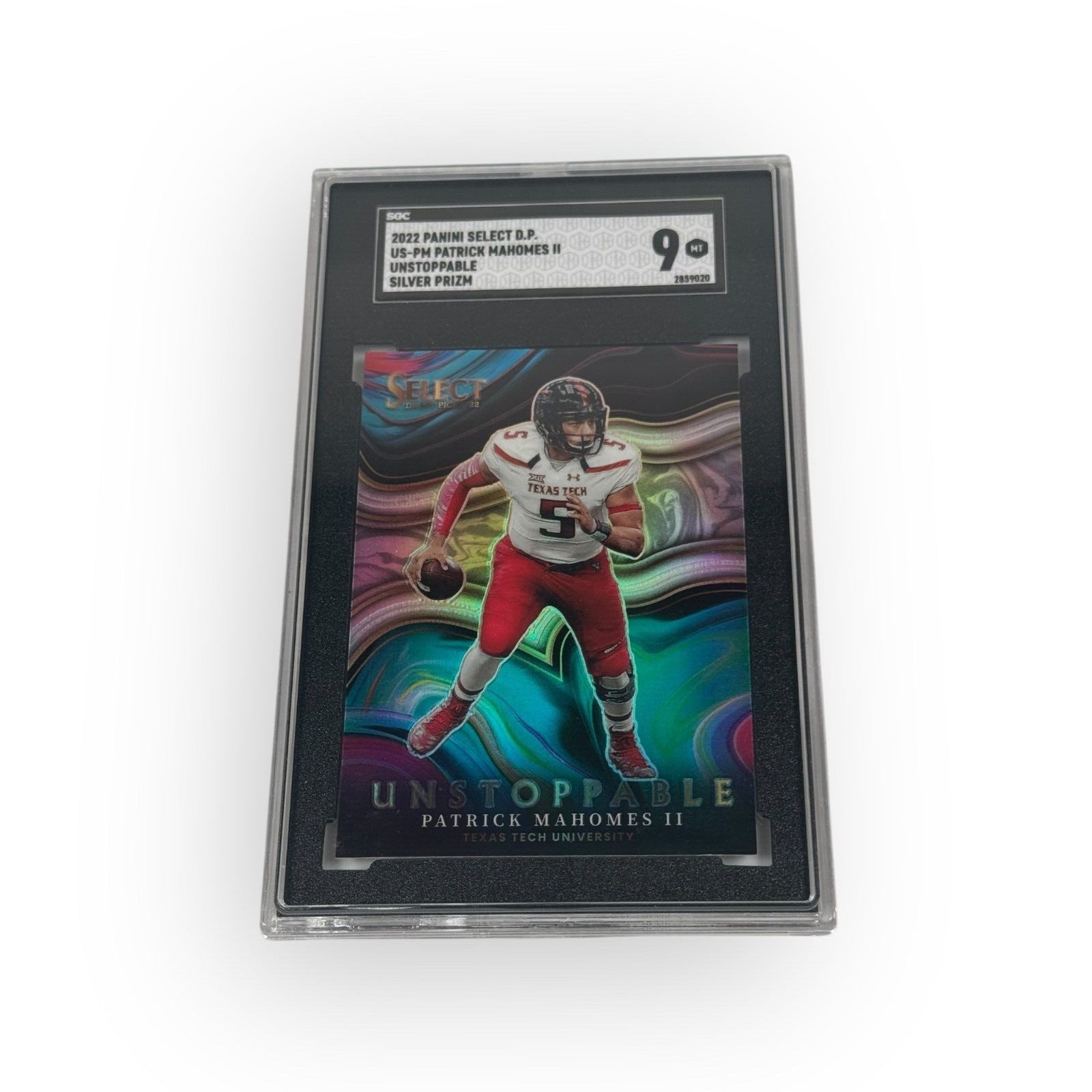 2022 Panini Select Draft Picks - Unstoppable Patrick Mahomes II #US-PM