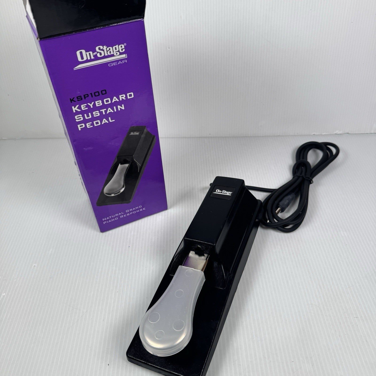 On Stage Gear KSP100 Universal Piano Style Electronic Keyboard Sustain Pedal