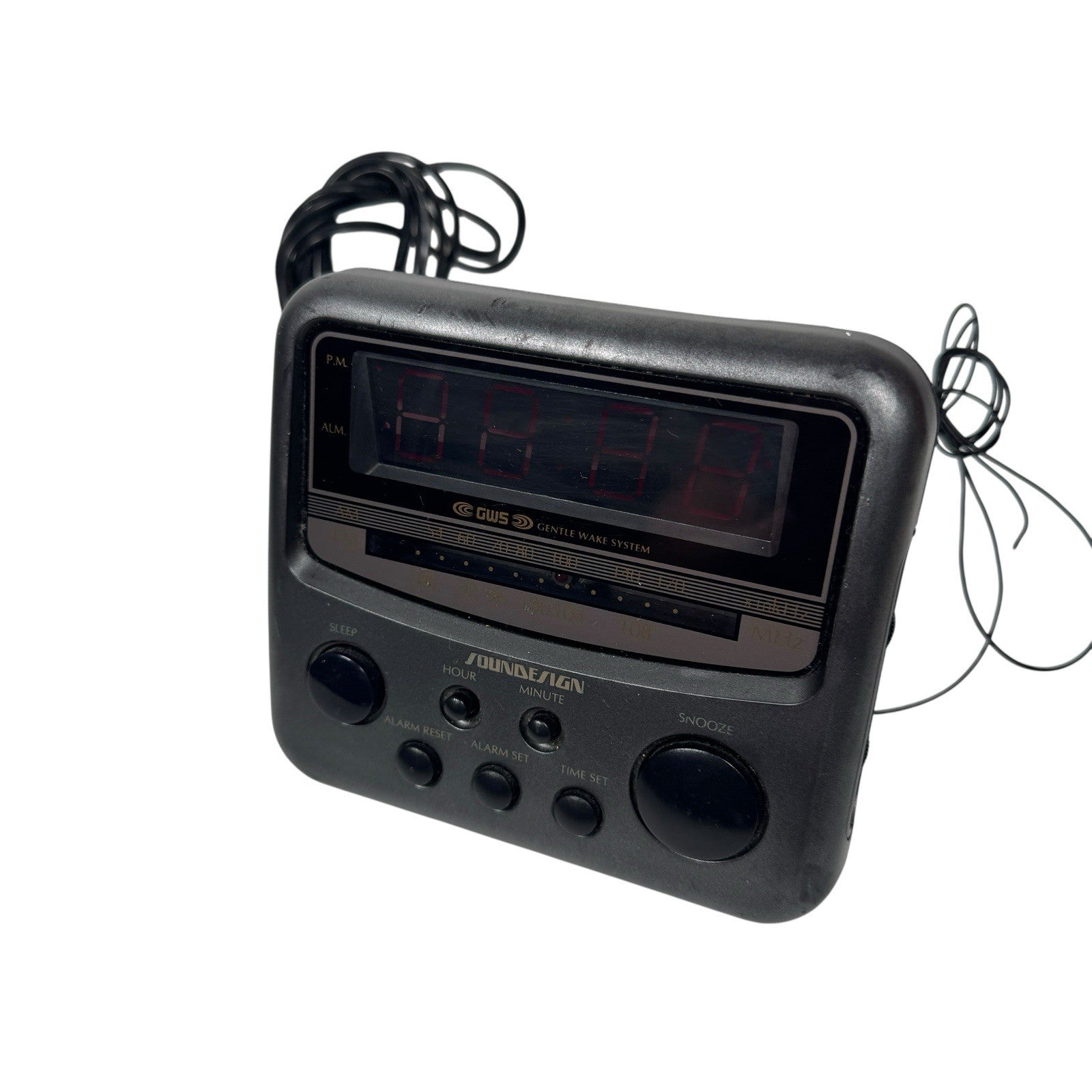 Vintage Soundesign AM/FM Digital Clock Radio Model 3654 MCL Tested Works