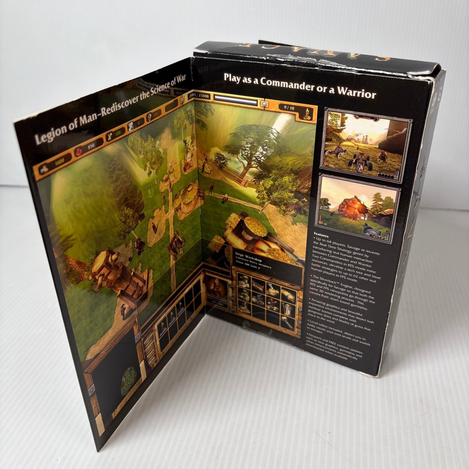 Savage: The Battle for Newerth PC CD-ROM Video Game MMO RTSS Double Gate Fold