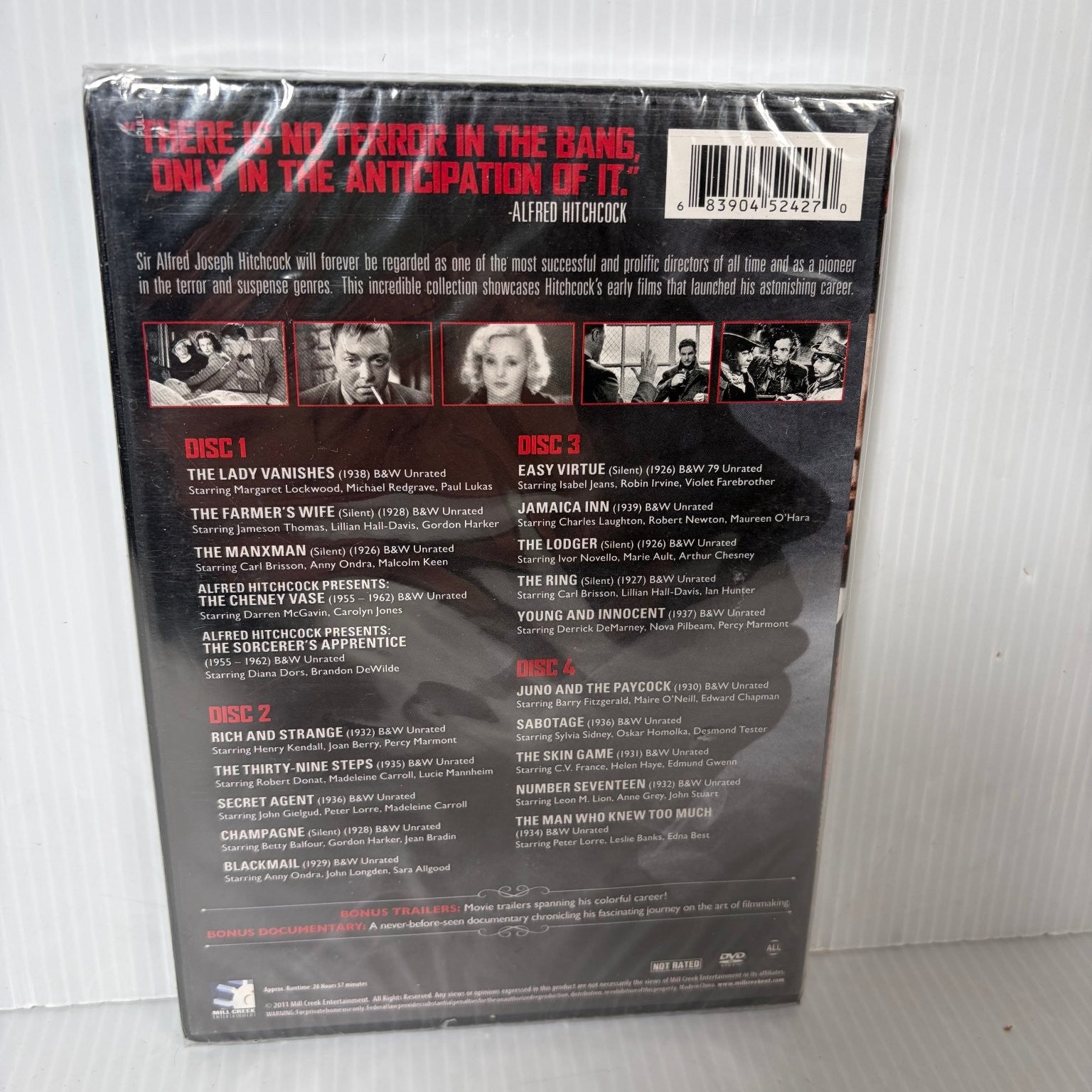 Alfred Hitchcock: A Legacy of Suspense 20 Films (DVD, 2013) 4-Disc Box Set