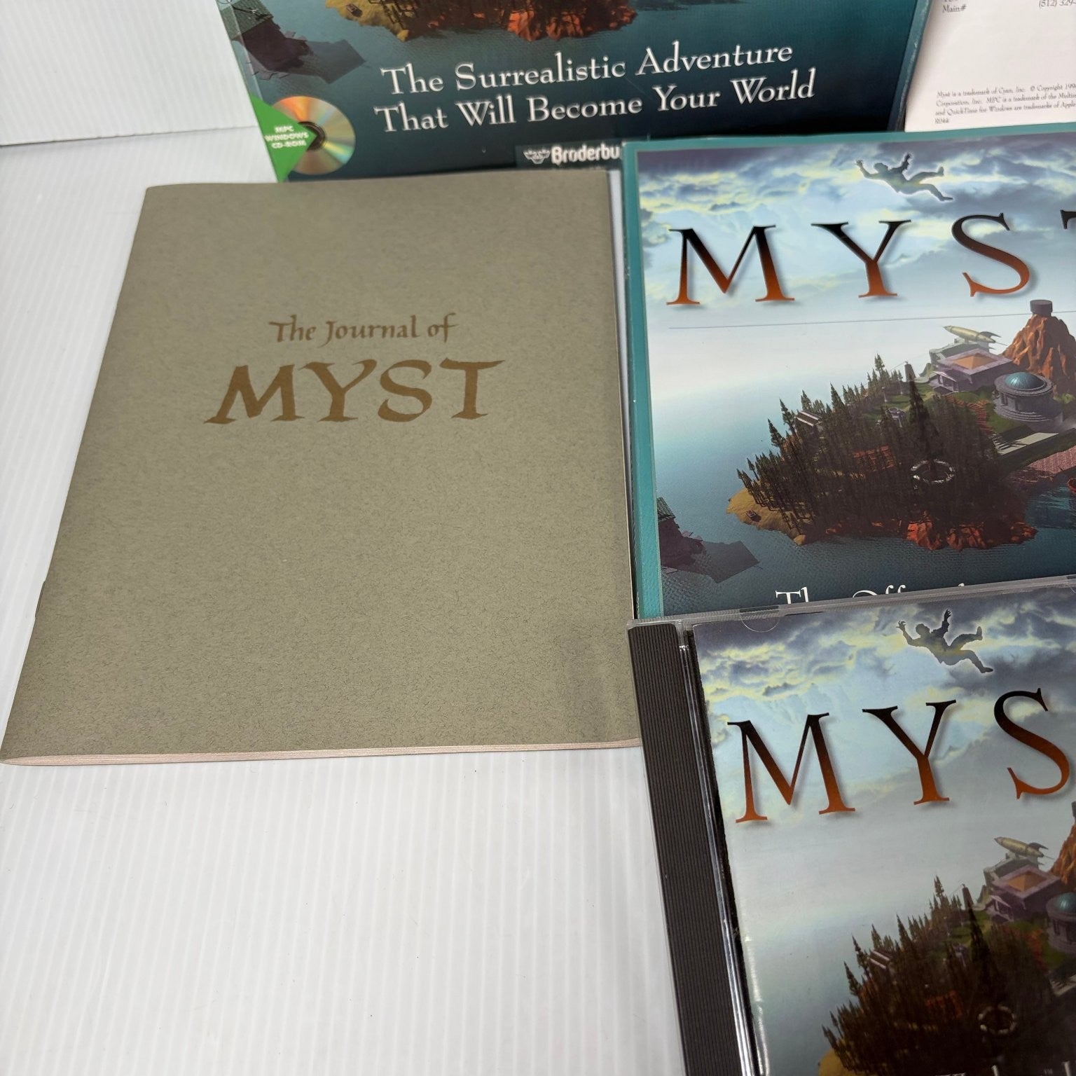 MYST PC Big Box PC CD-ROM Game Classic Adventure Puzzle Broderbund Complete