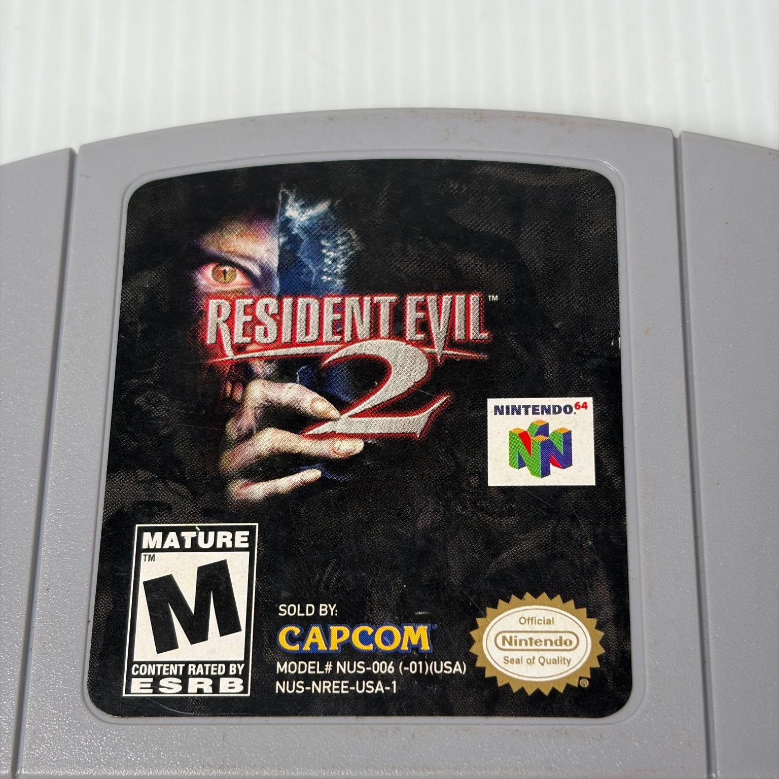 Resident Evil 2 Nintendo 64 Video Game N64 Survival Horror Authentic Cartridge