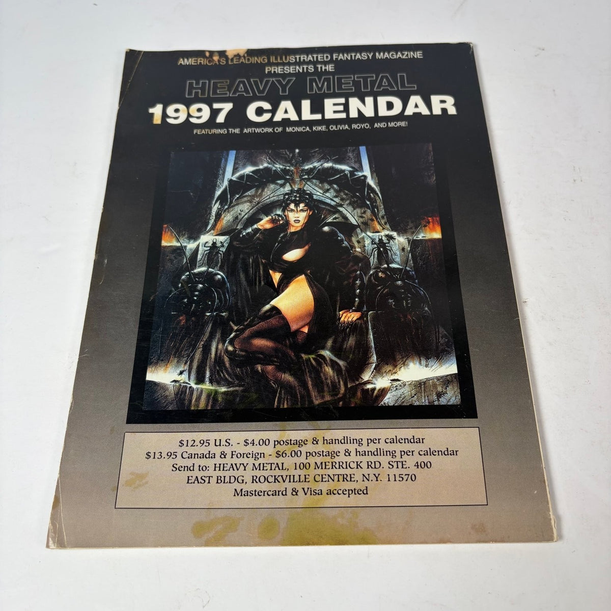 Heavy Metal Magazine September 1996 Manara Azpiri Boris Vallejo Cover Art