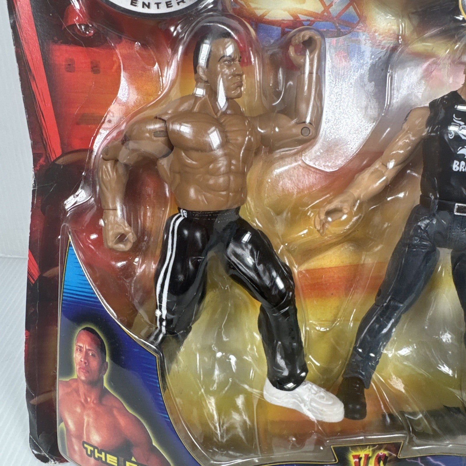 WWE Ringside Rivals The Rock Vs Brock Lesnar Jakks Wrestling 2-Pack Figures