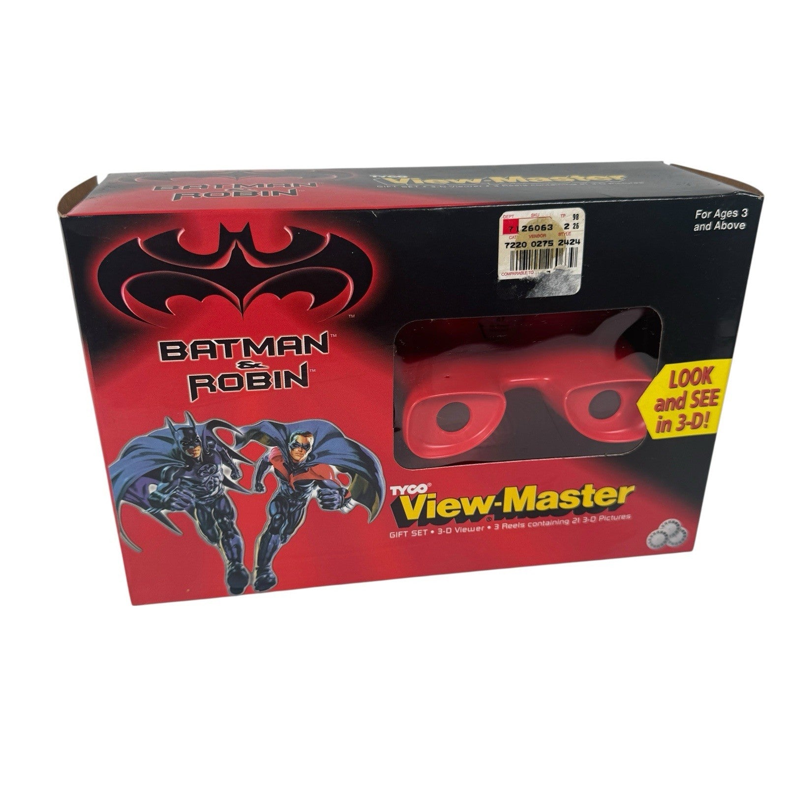 Batman & Robin Movie View-Master Gift Set - Tyco 1997 Viewmaster & 3 Reels