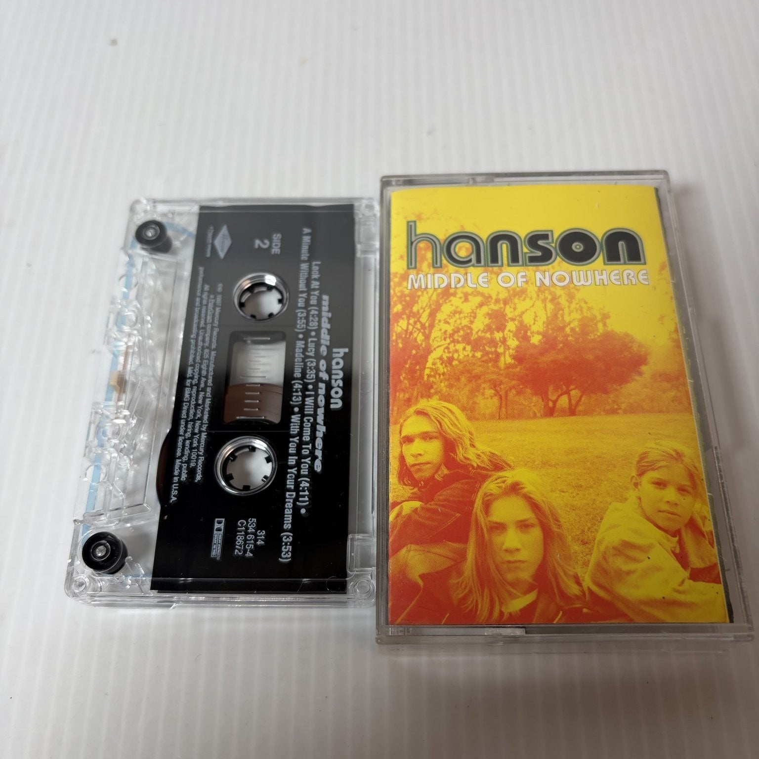 Hanson Middle Of Nowhere Cassette 1997 Mercury Records BMG Direct