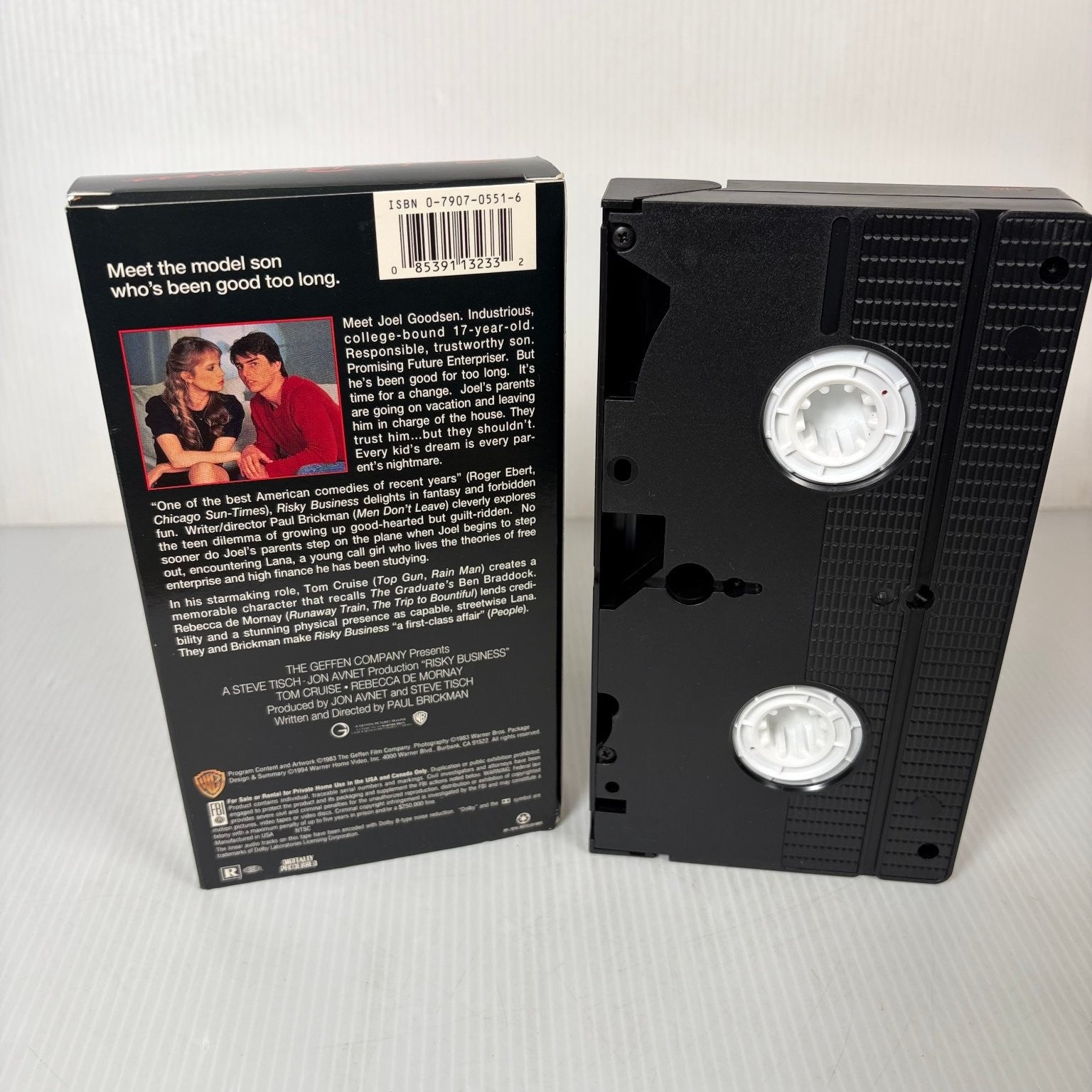 Risky Business VHS 1983 Teen Comedy Drama Warner Bros. Tom Cruise Film