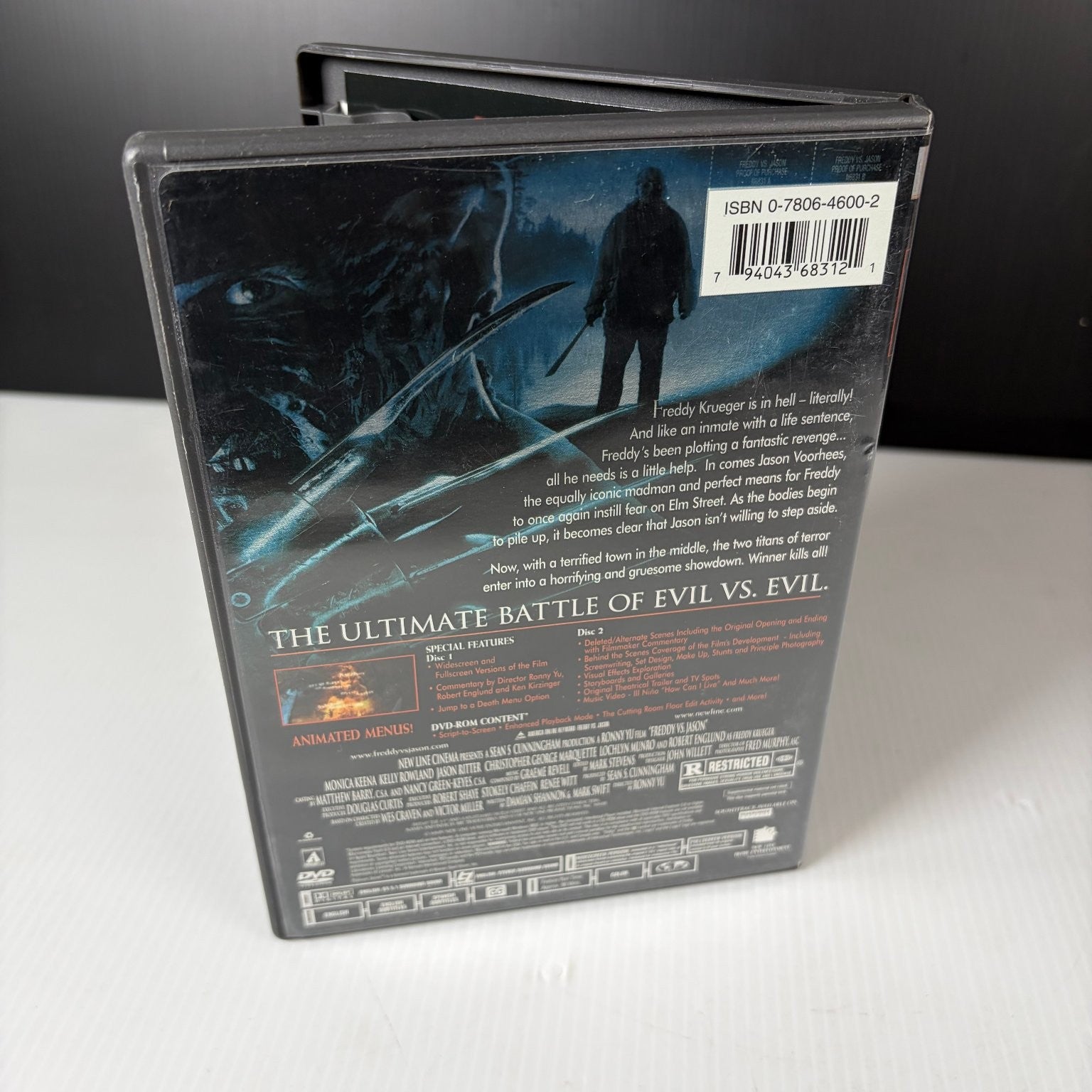 Freddy vs. Jason DVD 2003 New Line Platinum Series Horror Slashers