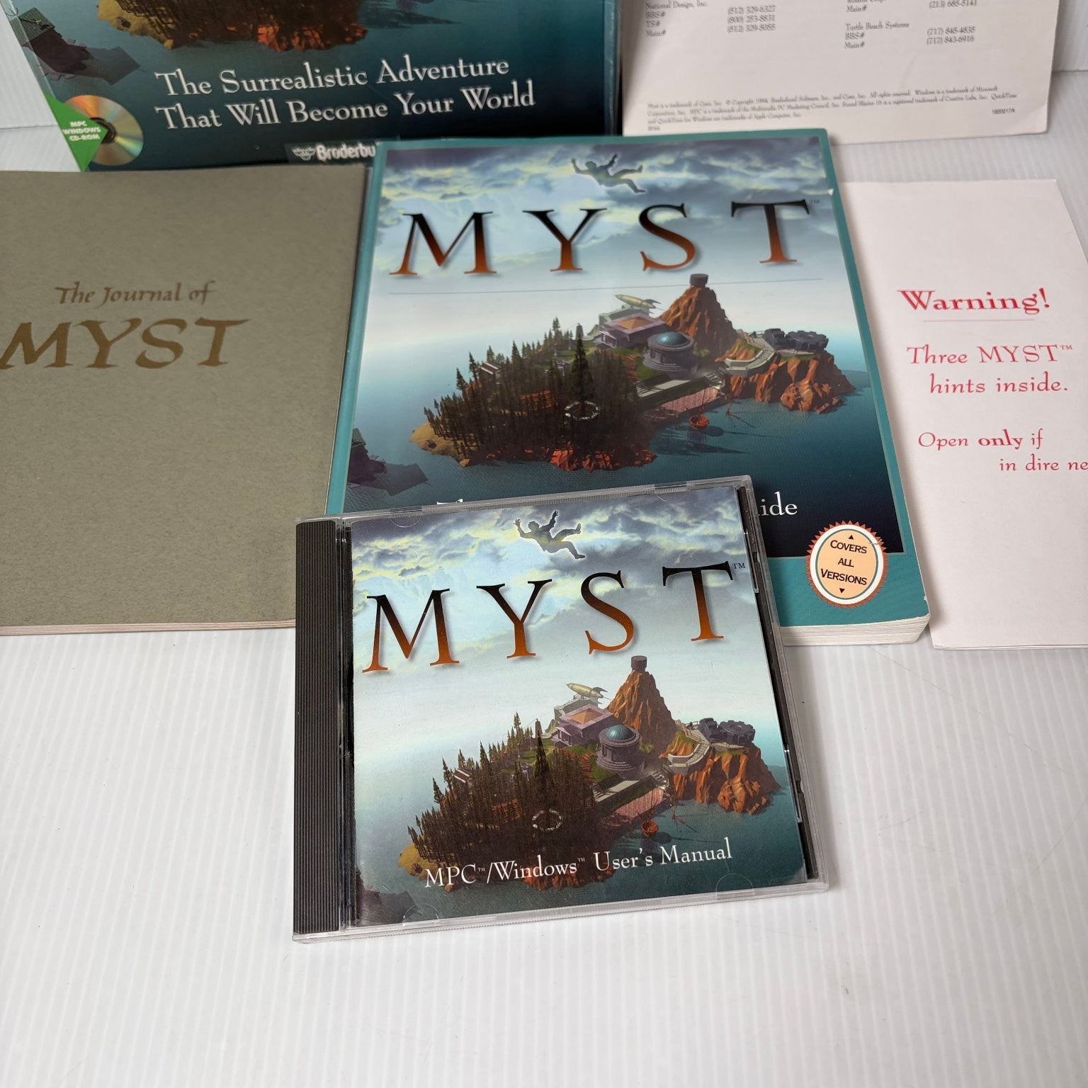 MYST PC Big Box PC CD-ROM Game Classic Adventure Puzzle Broderbund Complete