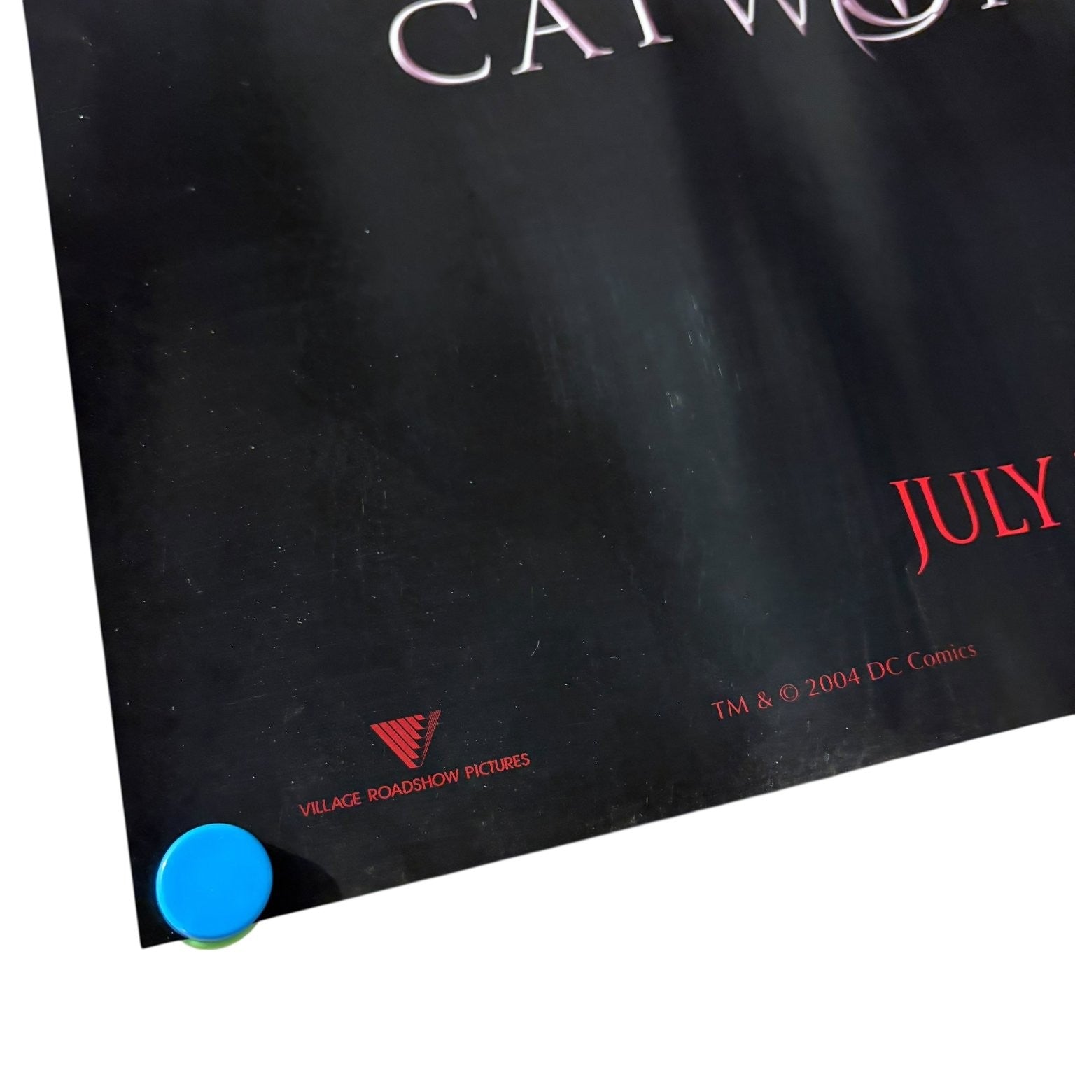 Vintage Catwoman 2004 Promotional Movie Poster Halle Berry Warner Bros. 25"x17"